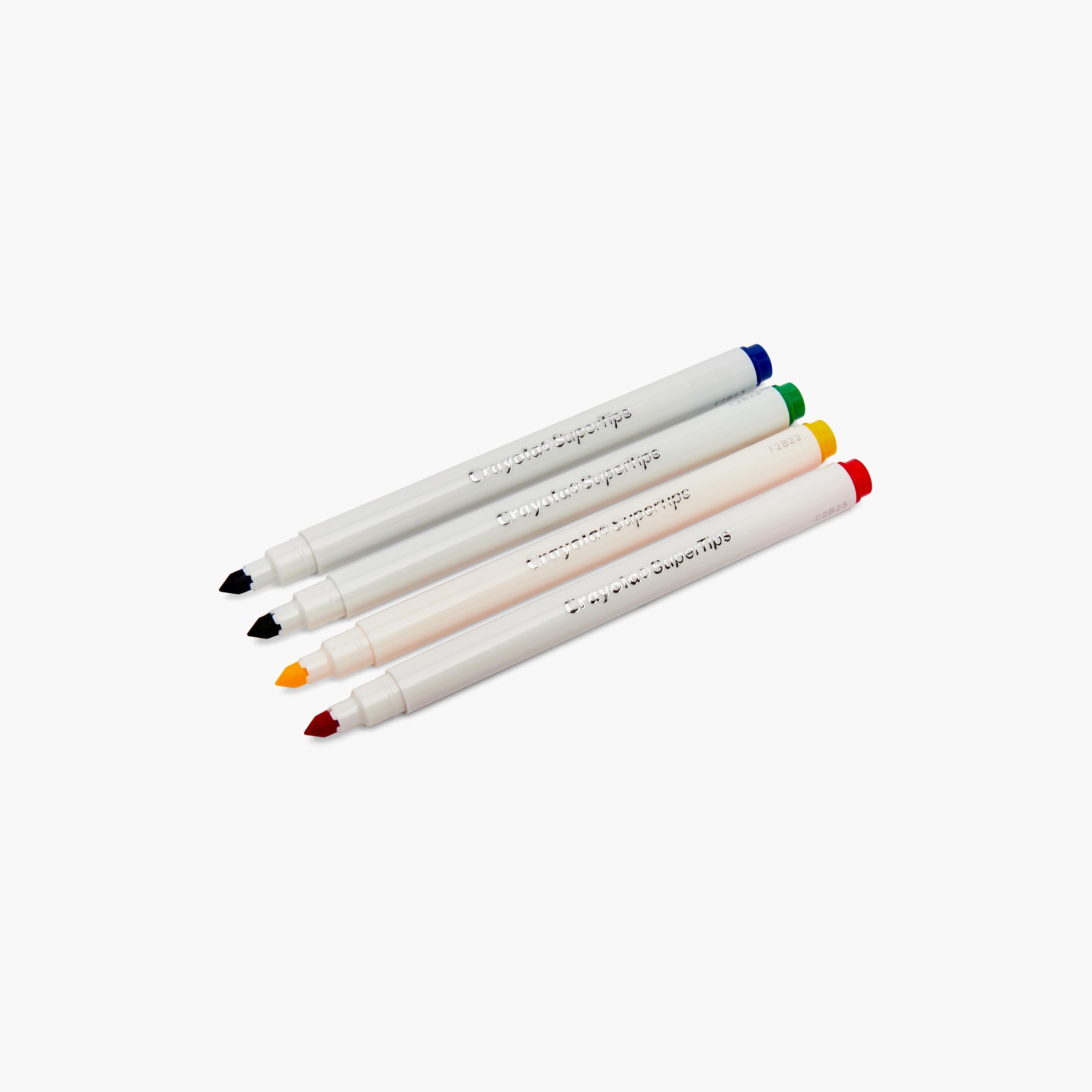 أقلام تحديد ملونة بأطراف فائقة 4 قطع مع قماش رسم 4 قطع من كرايولا-school-artsandcrafts-image-3