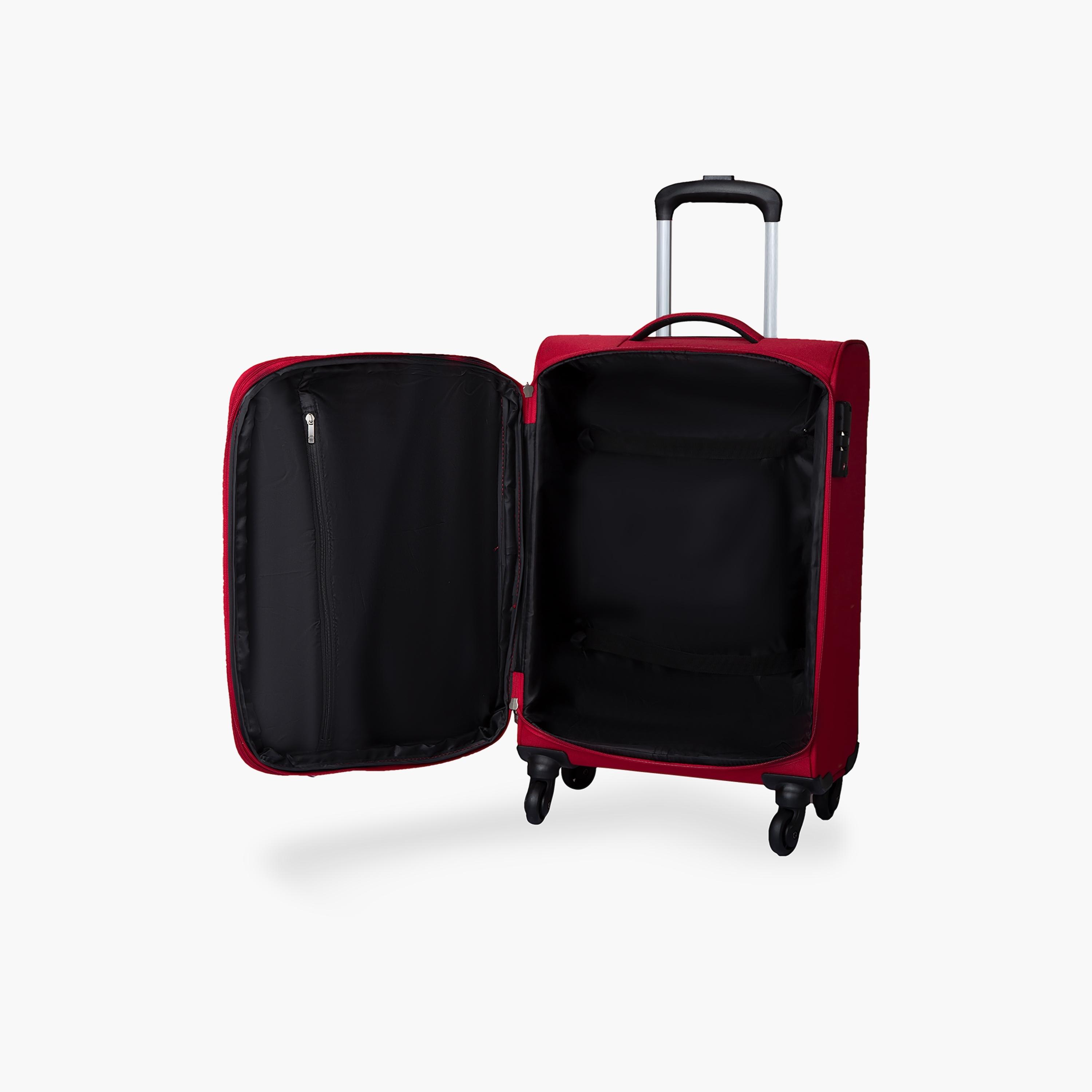 Carlton Elante 58 CM Cabin Polyester Softcase 4 Single Wheel Trolley Bag with TSA Lock-travel-luggagesandbags-luggage-image-5