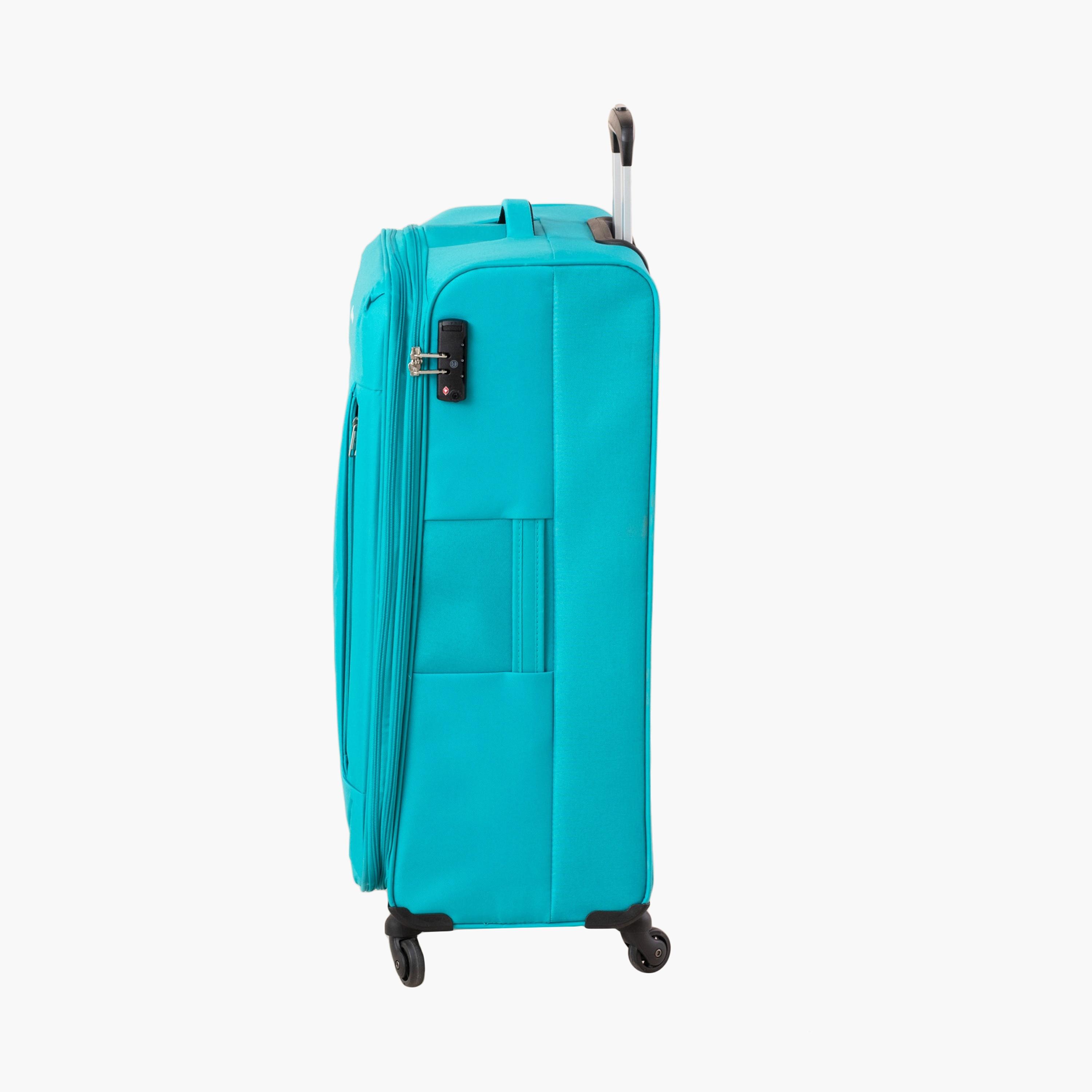 Carlton Elante 69 CM Medium Check-in Polyester Softcase 4 Single Wheel Trolley Bag with TSA Lock-travel-luggagesandbags-luggage-image-2