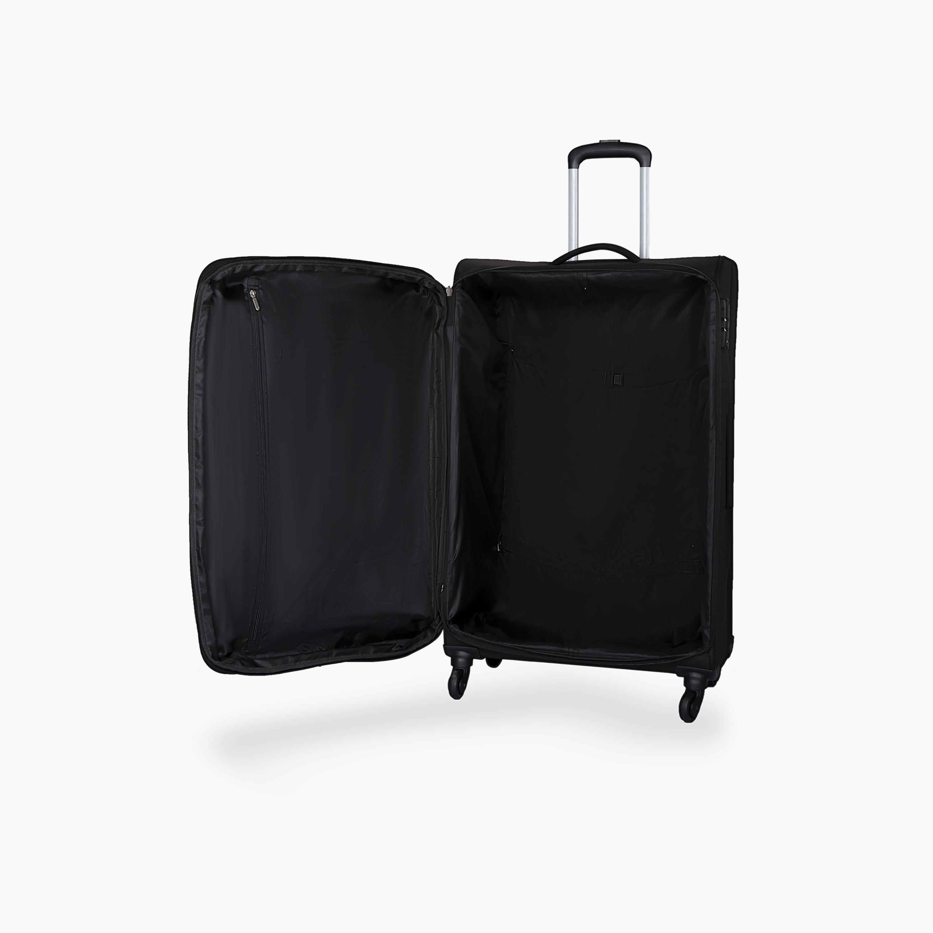 Carlton Lords 58 CM Cabin Polyester Softcase 4 Single Wheel Trolley Bag with TSA Lock-travel-luggagesandbags-luggage-image-5