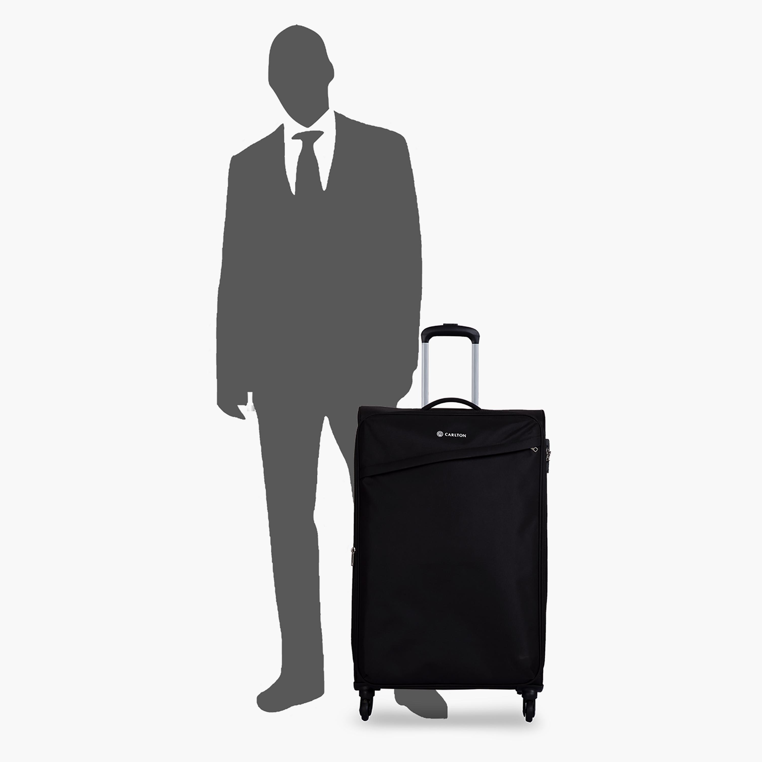 Carlton Lords 58 CM Cabin Polyester Softcase 4 Single Wheel Trolley Bag with TSA Lock-travel-luggagesandbags-luggage-image-6