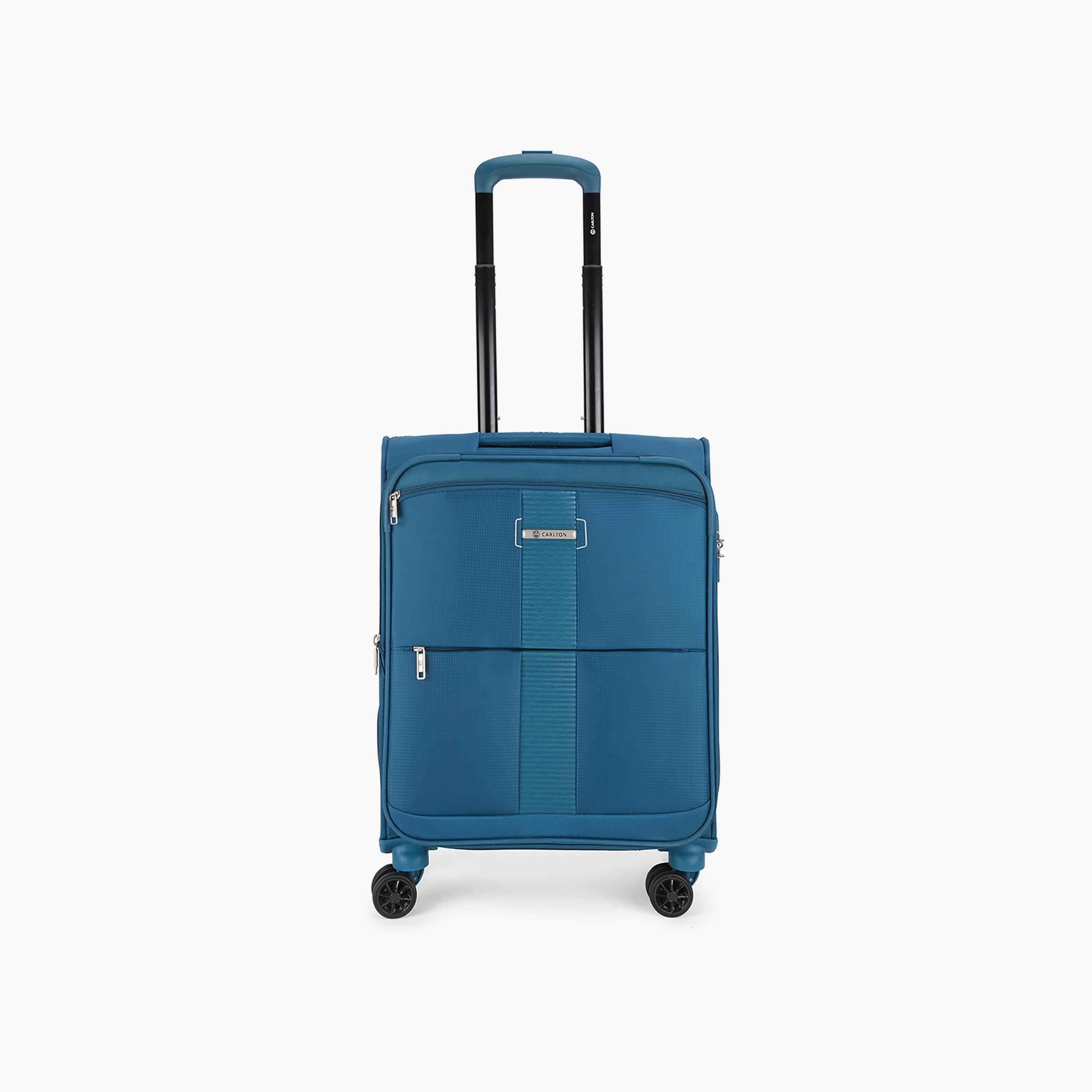 Carlton Newburry 66 CM Medium Check-in Polyester Softcase 4 Double Wheel Trolley Bag with TSA Lock-travel-luggagesandbags-luggage-image-6