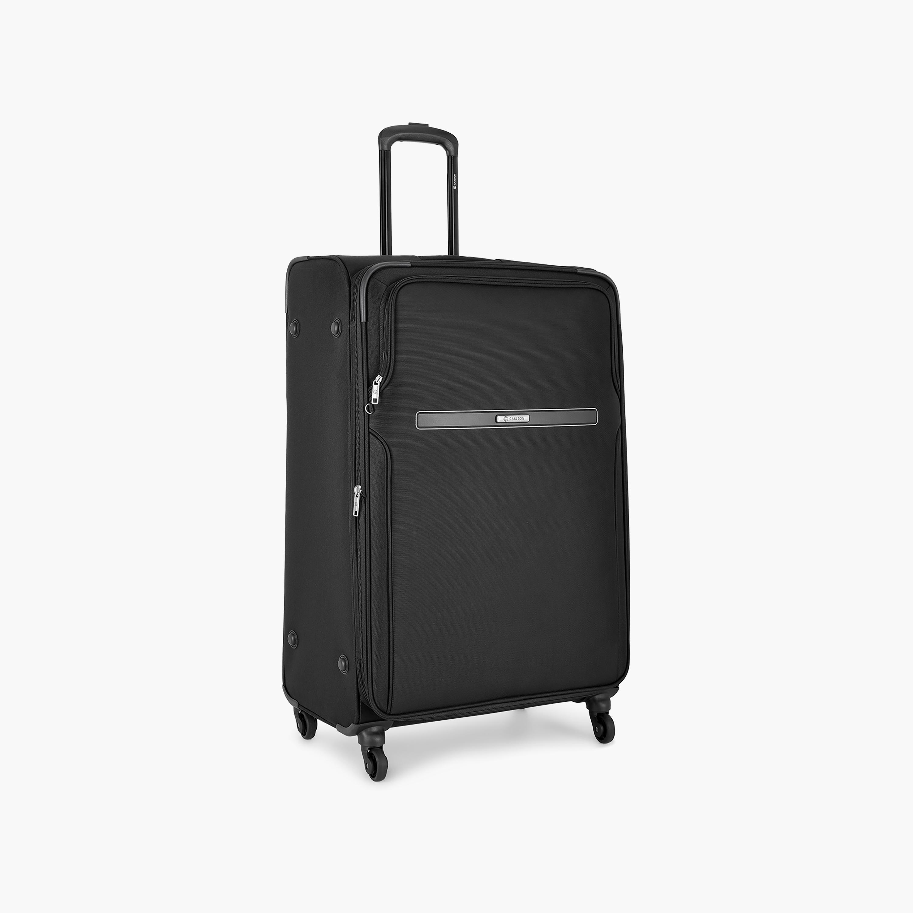 Carlton Newburry 66 CM Medium Check-in Polyester Softcase 4 Single Wheel Trolley Bag with TSA Lock-travel-luggagesandbags-luggage-image-2