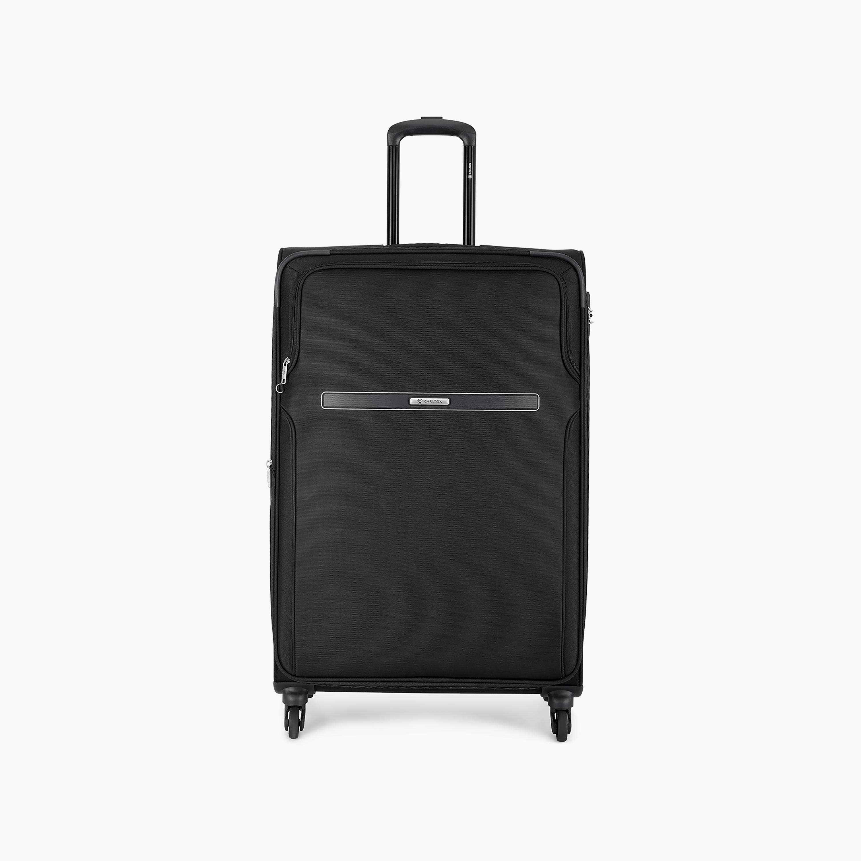 Carlton Newburry 66 CM Medium Check-in Polyester Softcase 4 Single Wheel Trolley Bag with TSA Lock-travel-luggagesandbags-luggage-image-3