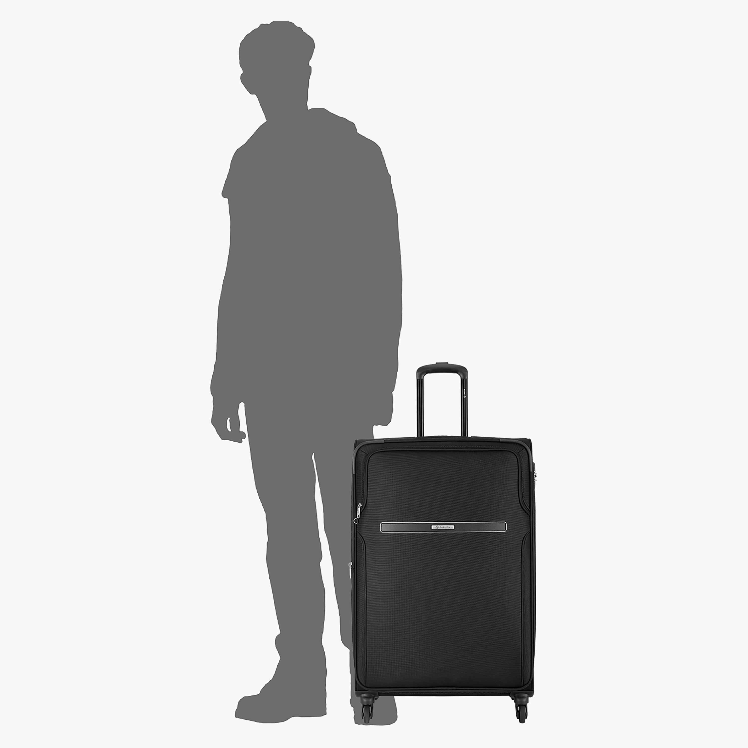 Carlton Newburry 66 CM Medium Check-in Polyester Softcase 4 Single Wheel Trolley Bag with TSA Lock-travel-luggagesandbags-luggage-image-6