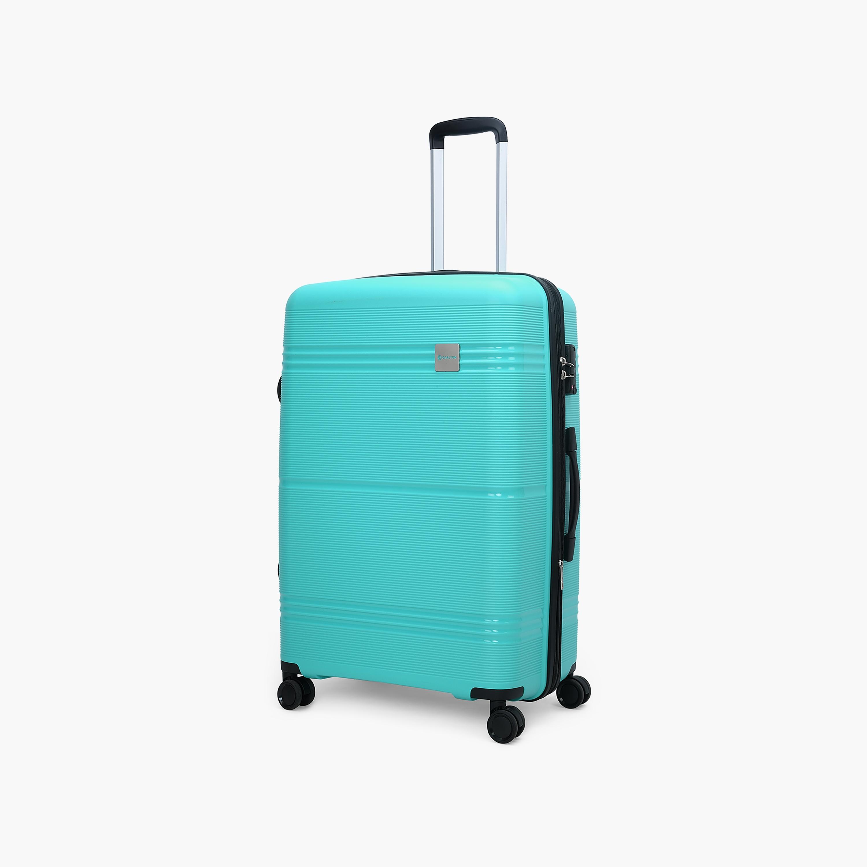 Carlton Focusplus 75 CM Large Check-in Polypropylene Hardcase 4 Double Wheel Trolley Bag with Lock-travel-luggagesandbags-luggage-image-1