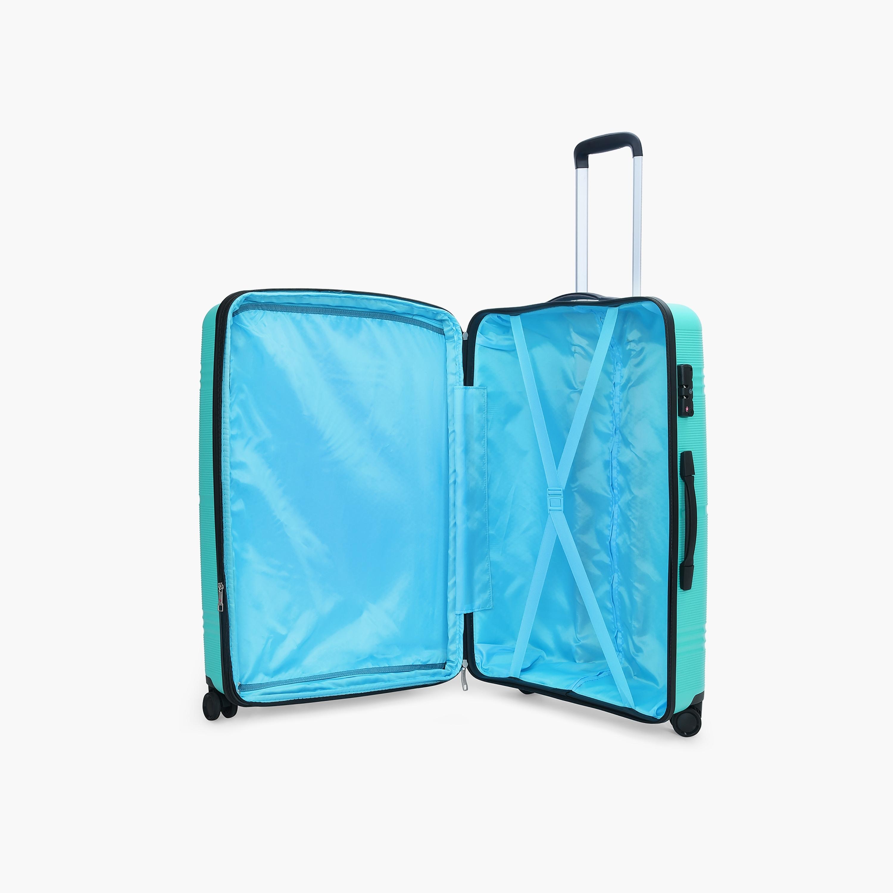 Carlton Focusplus 75 CM Large Check-in Polypropylene Hardcase 4 Double Wheel Trolley Bag with Lock-travel-luggagesandbags-luggage-image-5