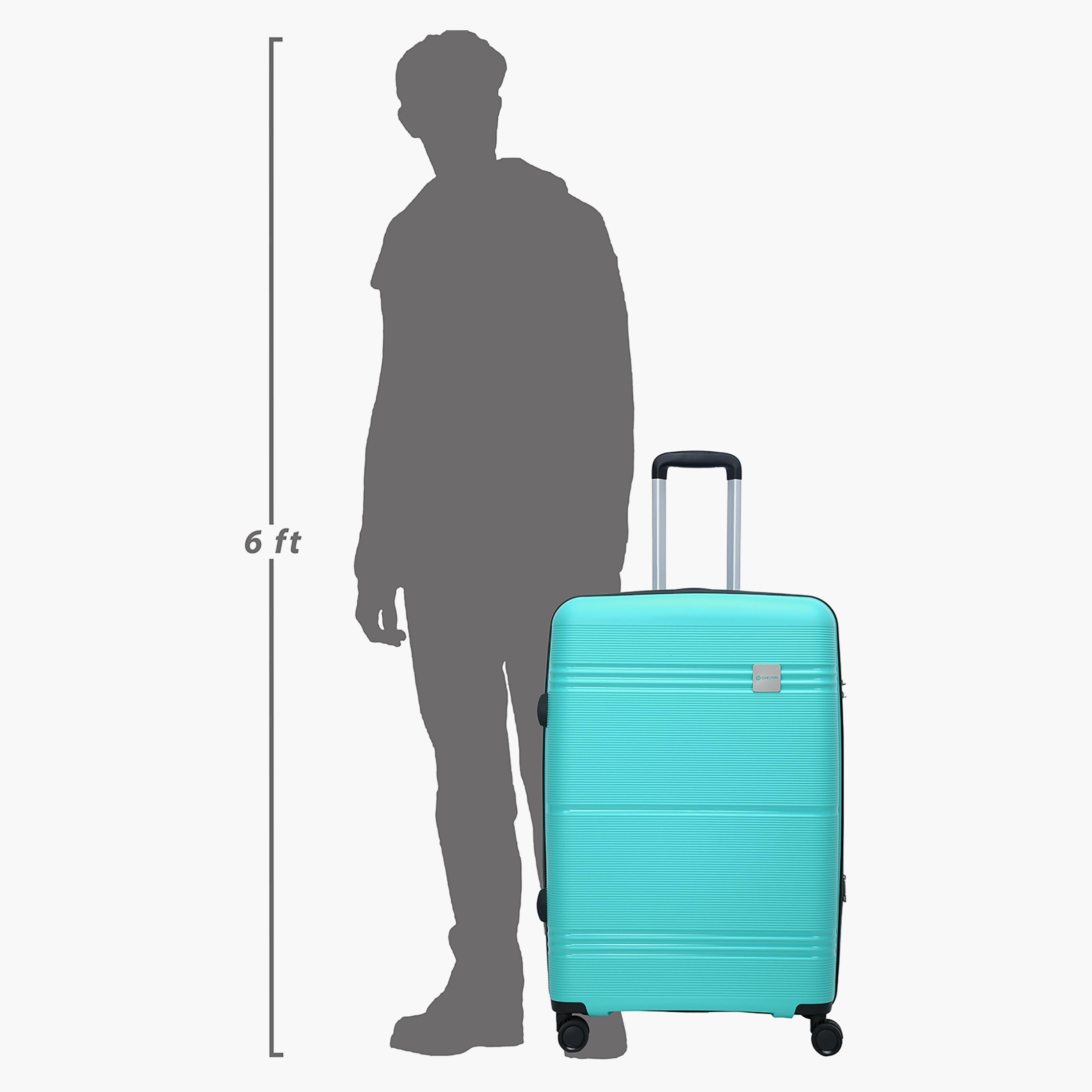 Carlton Focusplus 75 CM Large Check-in Polypropylene Hardcase 4 Double Wheel Trolley Bag with Lock-travel-luggagesandbags-luggage-image-7