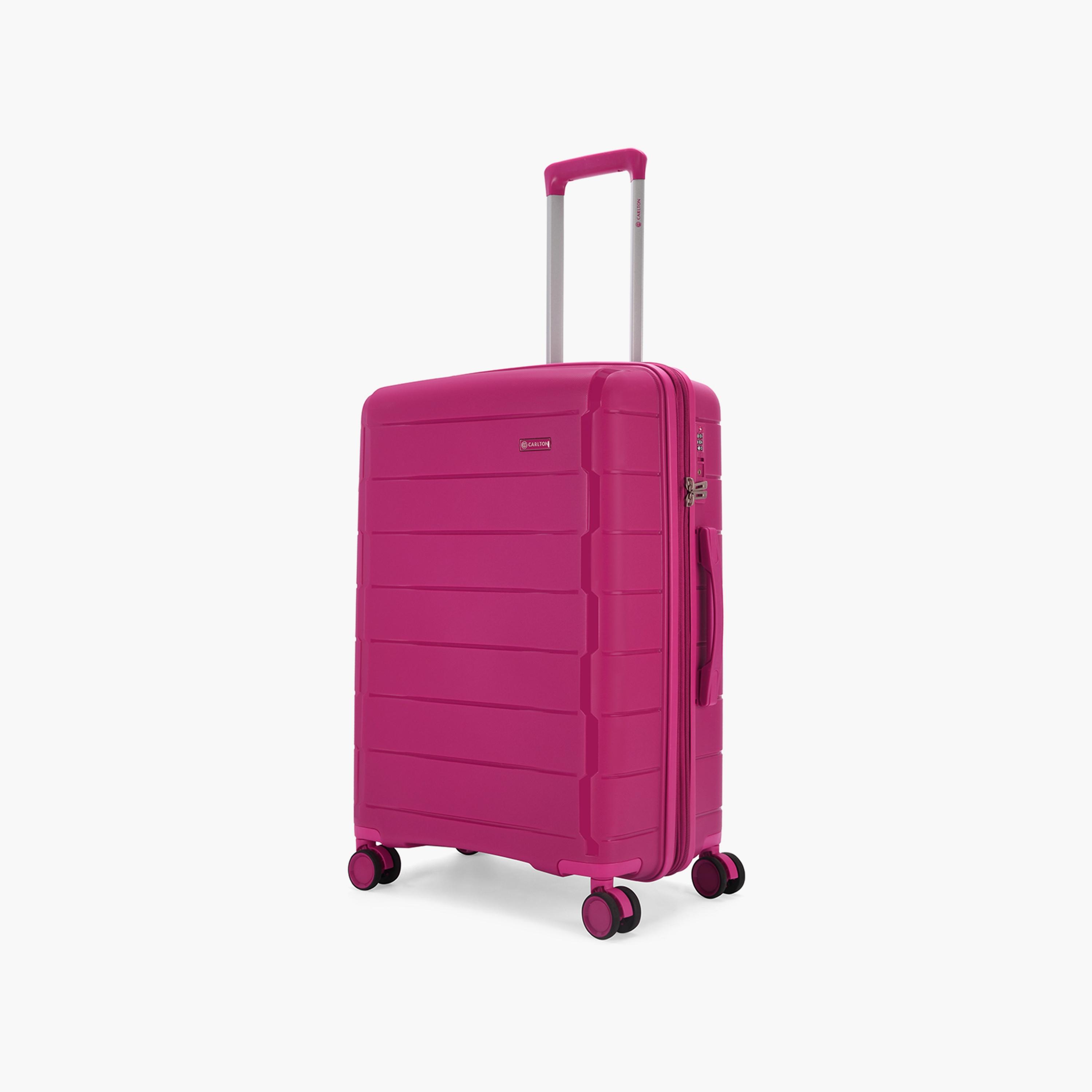 Carlton Judeplus 56 CM Cabin Polypropylene Hardcase 4 Double Wheel Trolley Bag with TSA Lock-travel-luggagesandbags-luggage-image-1