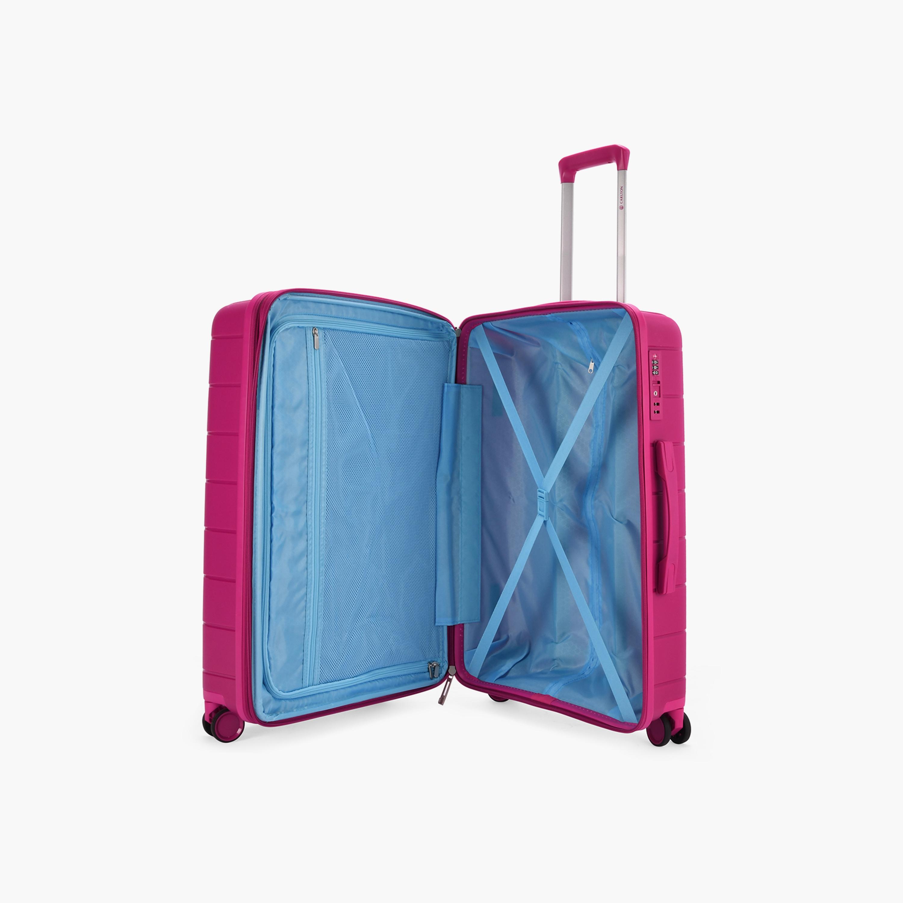 Carlton Judeplus 56 CM Cabin Polypropylene Hardcase 4 Double Wheel Trolley Bag with TSA Lock-travel-luggagesandbags-luggage-image-5