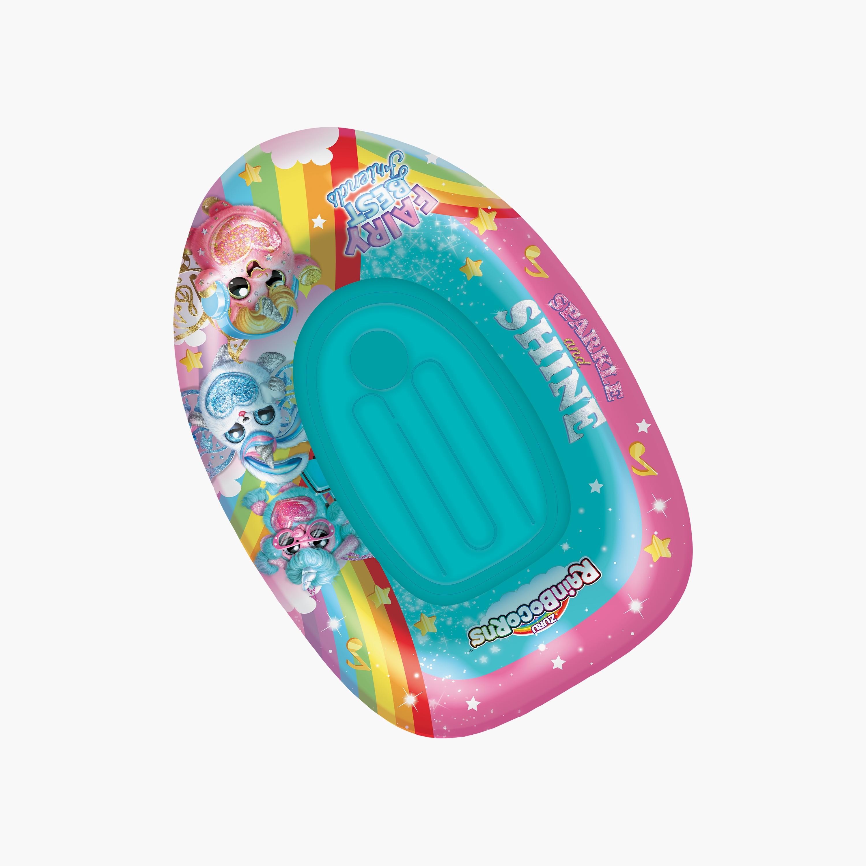قارب سباحة قابل للنفخ زورو رينبوكورنس -toys-outdoor-poolandbeach-floatsandboats-image-2