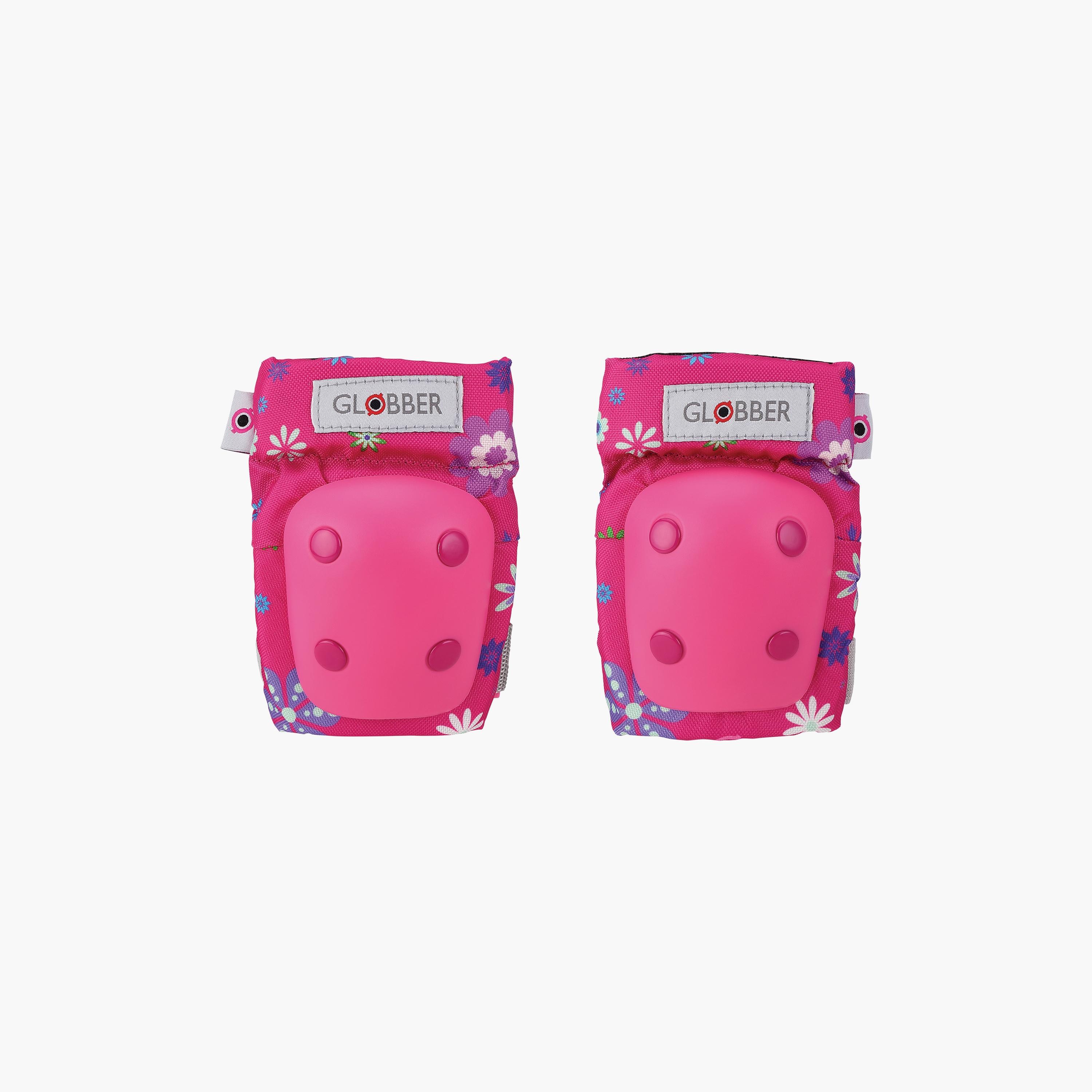Globber Elbows & Knees Pads, Flower, Pink-toys-outdoor-bikesandrideons-bikesafetyaccessories-image-2