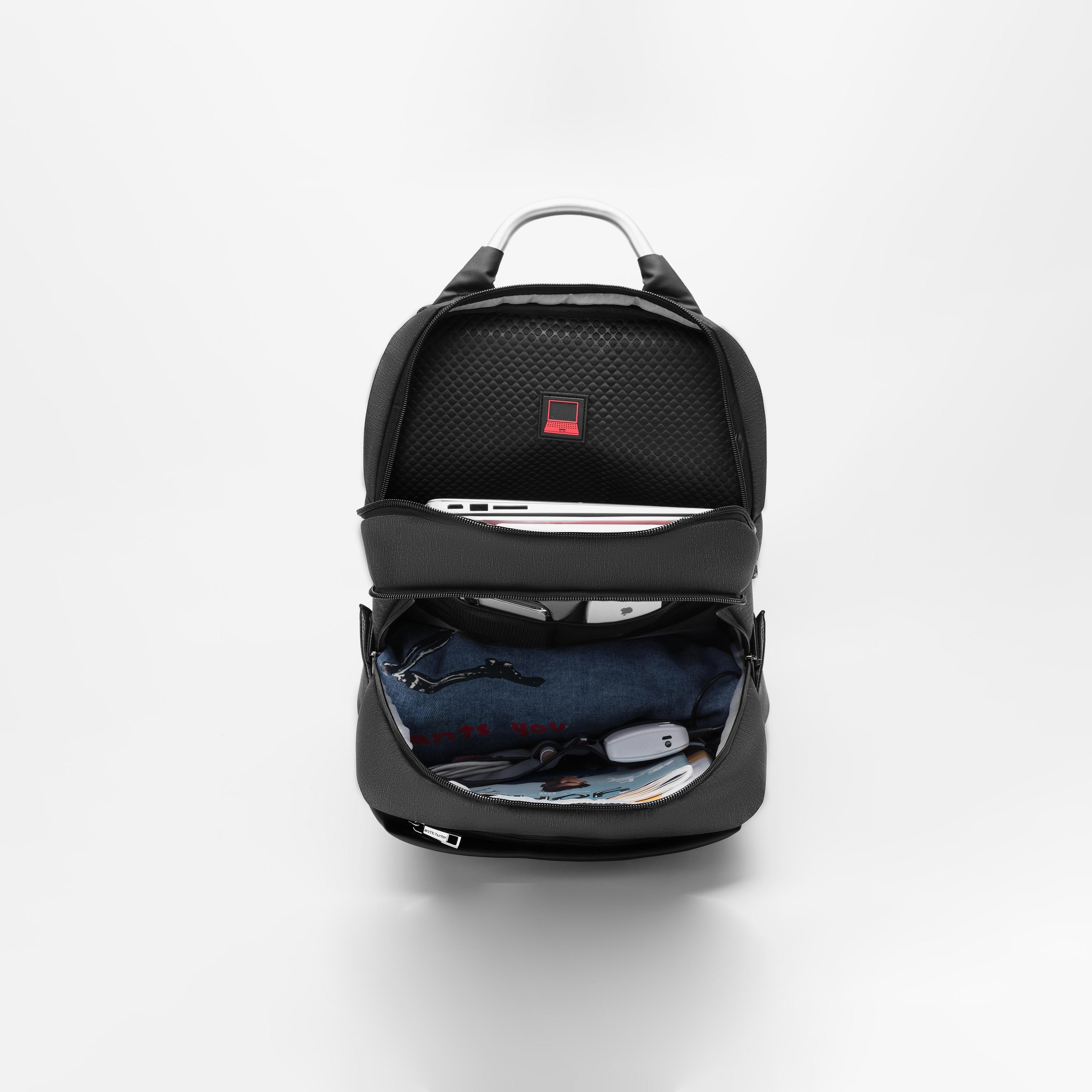 Arctic Hunter 21 L | 18.5 Inch Slim Laptop Backpack Water Resistant Built in USB Port Daypack | B00218-travel-luggagesandbags-backpacks-image-4