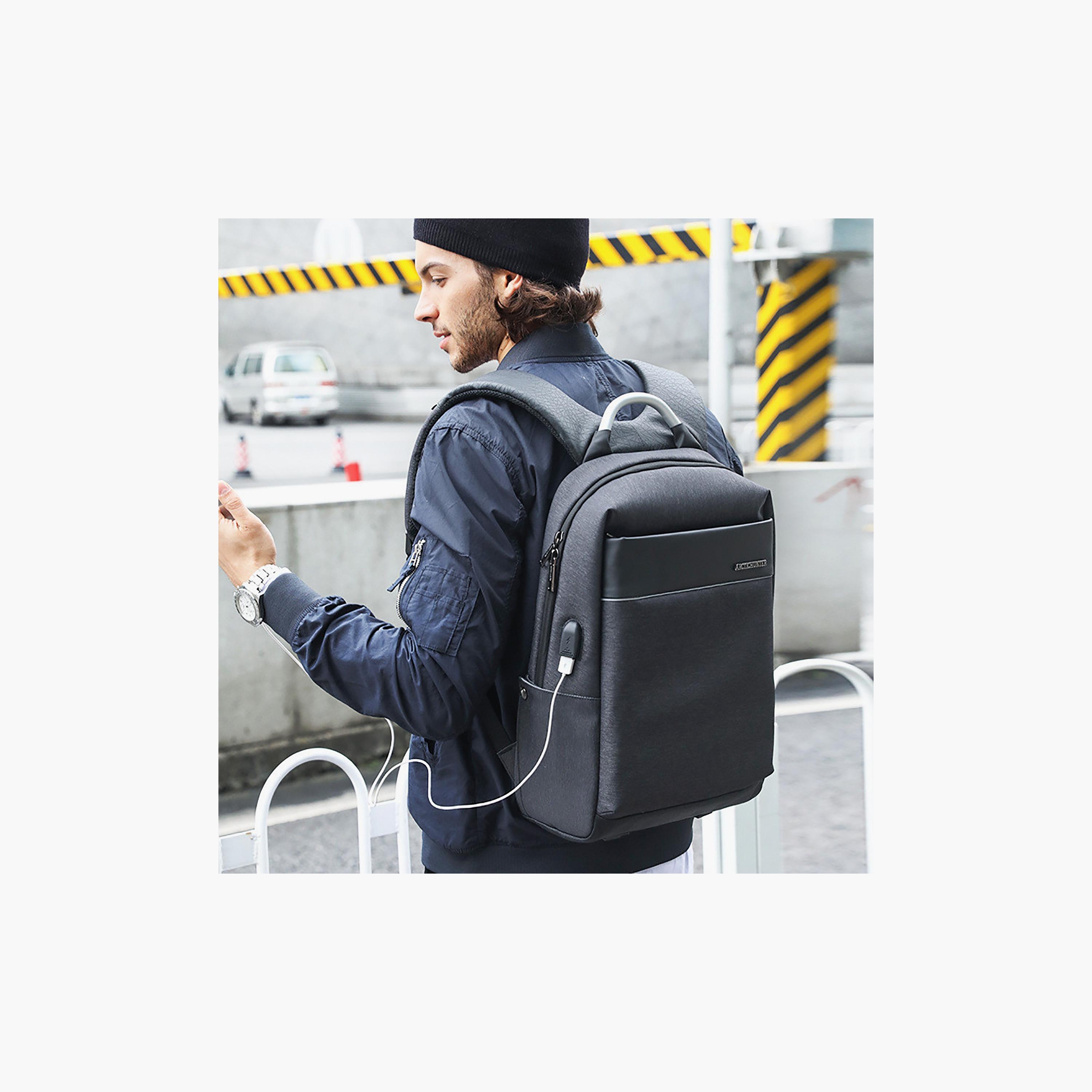 Arctic Hunter 21 L | 18.5 Inch Slim Laptop Backpack Water Resistant Built in USB Port Daypack | B00218-travel-luggagesandbags-backpacks-image-6