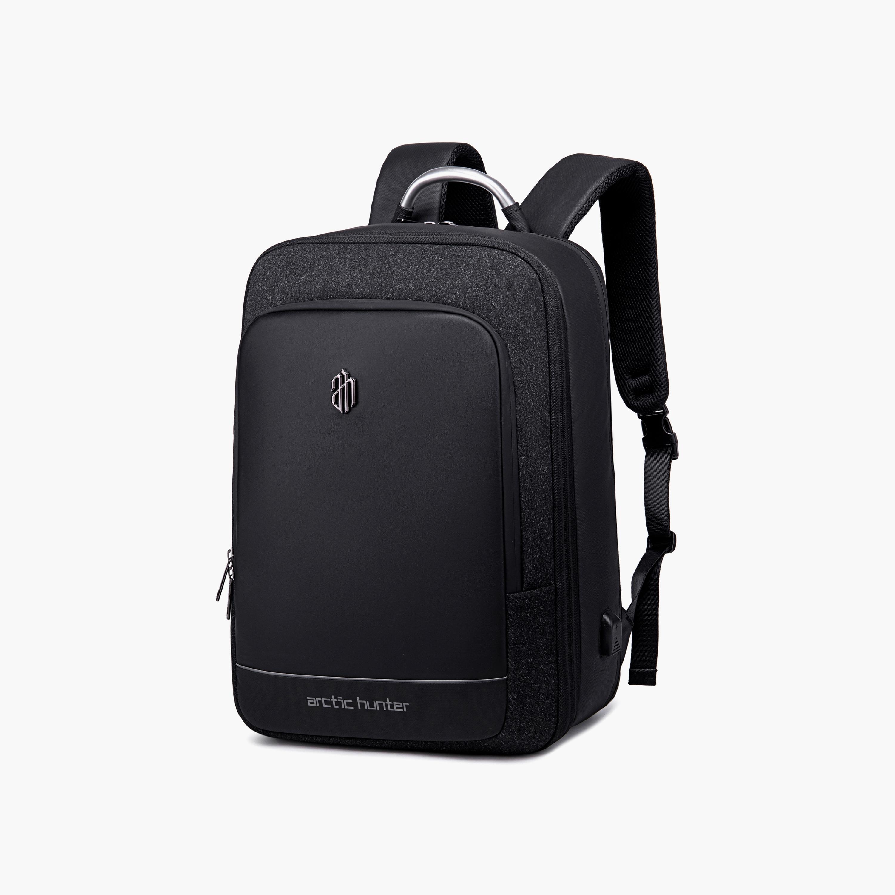 Arctic Hunter Expandable 24 to 41 L | 18.5 Inch Travel Backpack Water Resistant Built in USB Port | B00227L-travel-luggagesandbags-backpacks-image-1