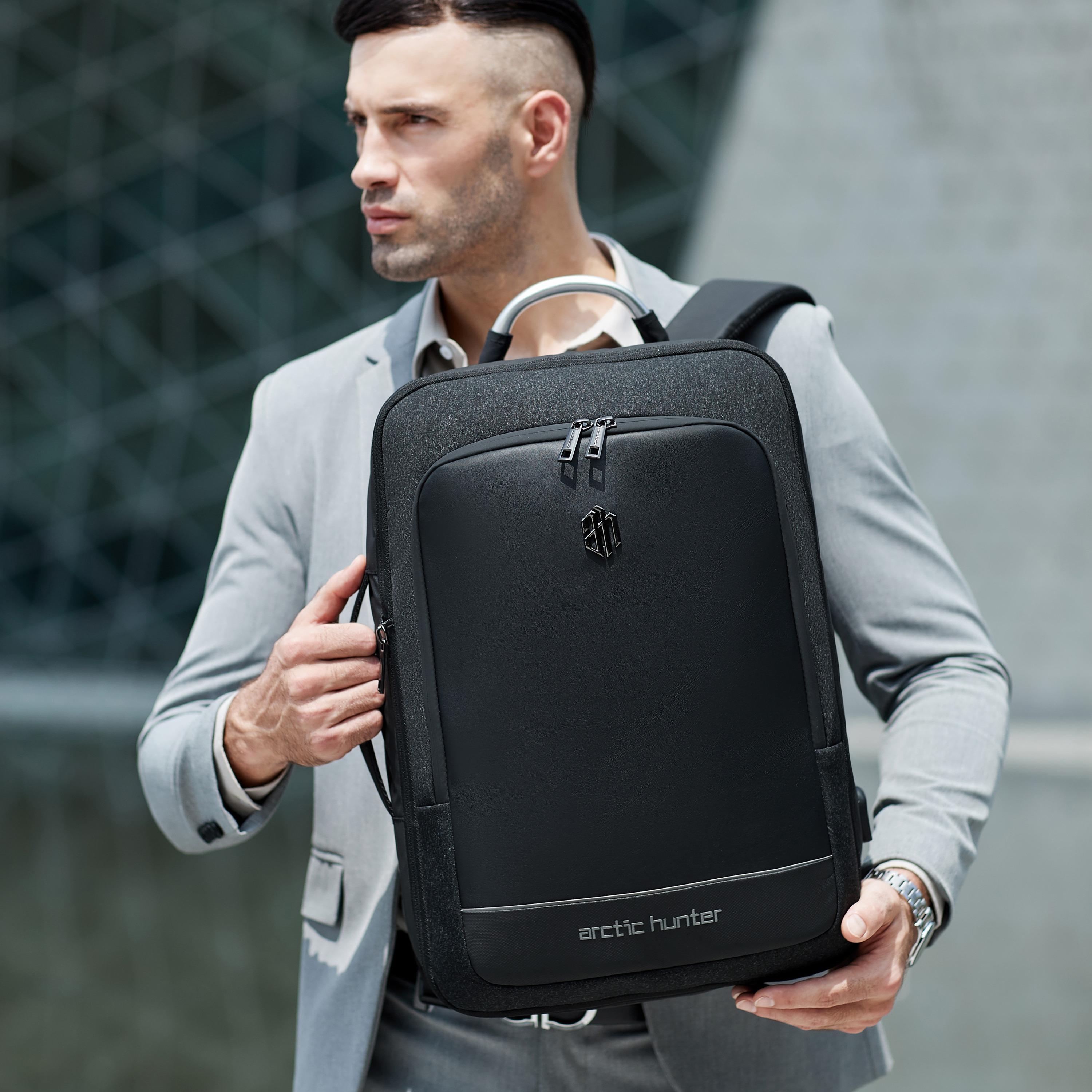 Arctic Hunter Expandable 24 to 41 L | 18.5 Inch Travel Backpack Water Resistant Built in USB Port | B00227L-travel-luggagesandbags-backpacks-image-6