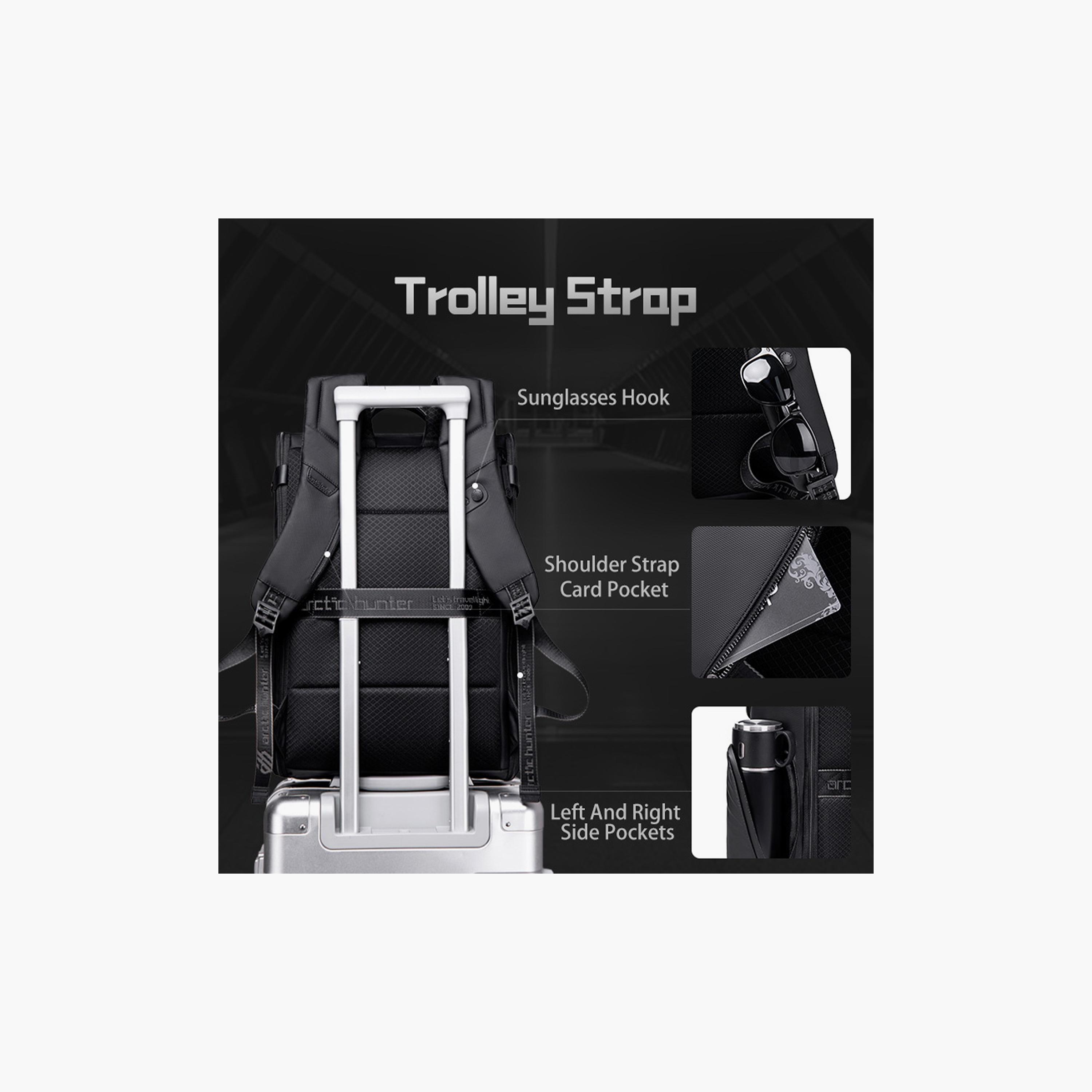 حقيبة ظهر للكمبيوتر المحمول من آركتيك هنتر مقاومة للماء | B00465-travel-luggagesandbags-backpacks-image-3