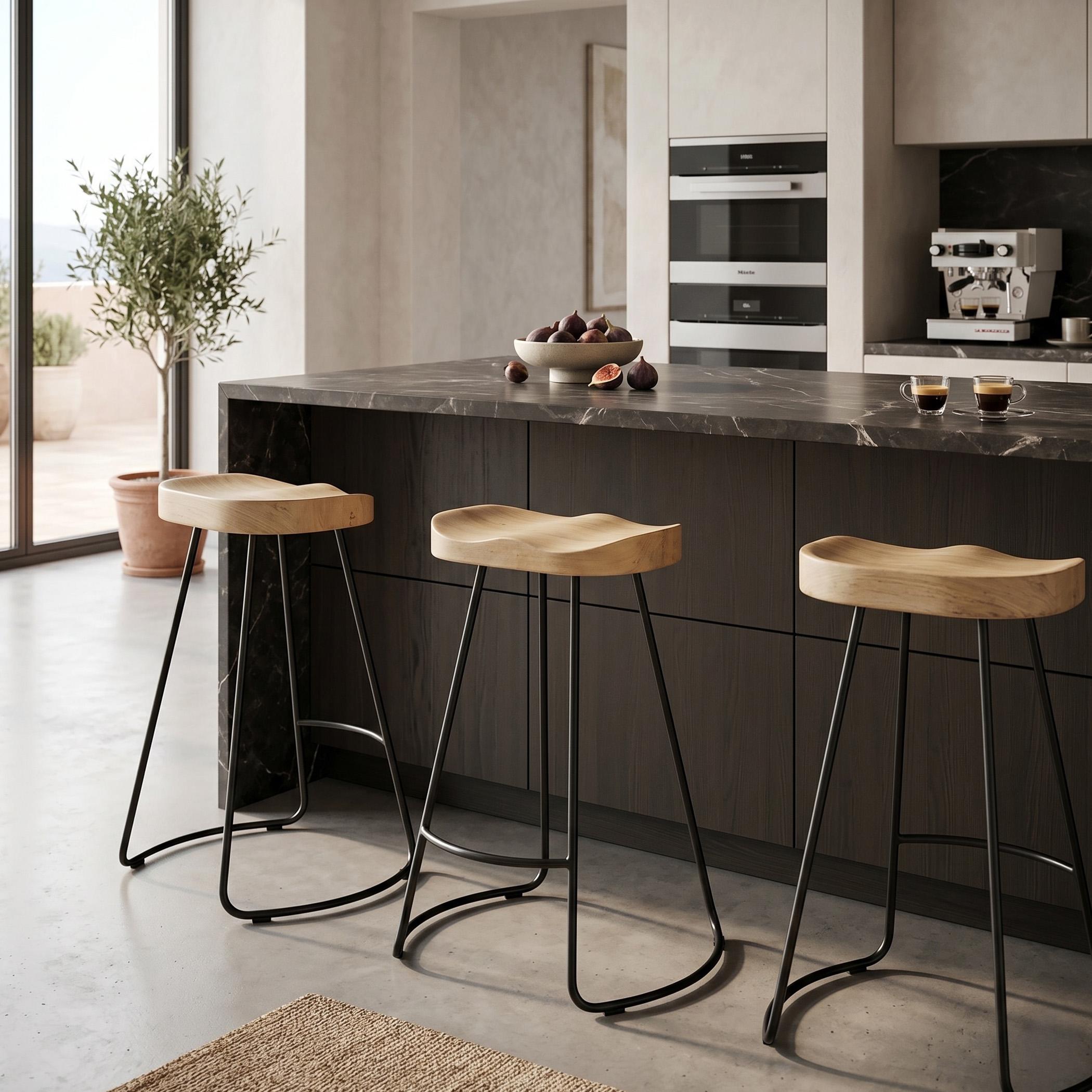 AVGT Saddle Bar Stool - Set of 2