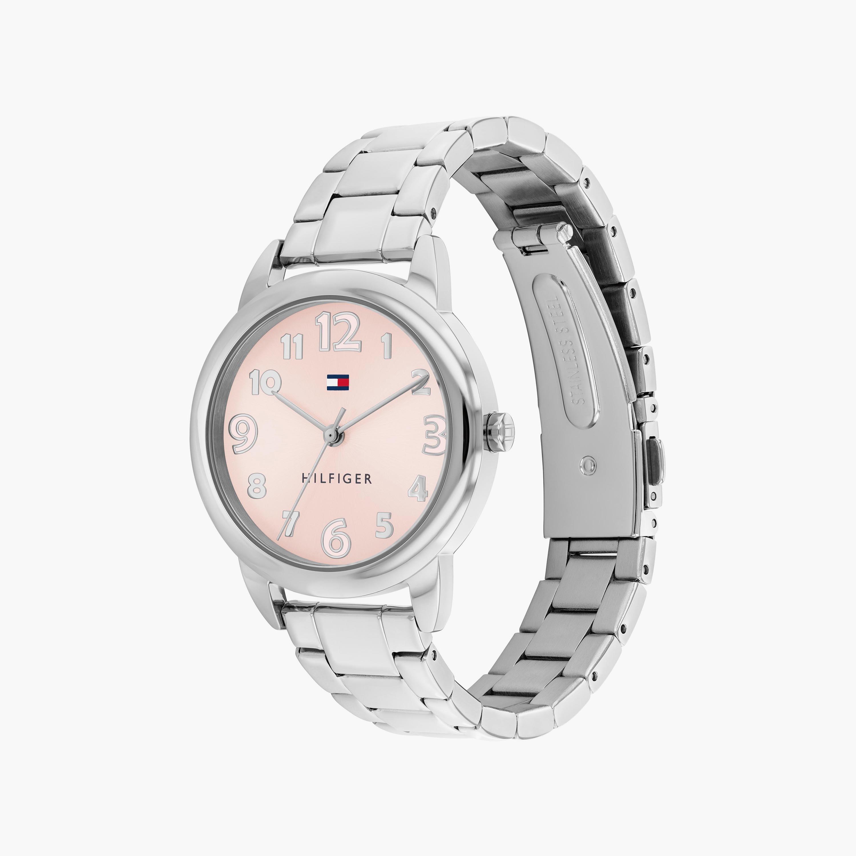 Tommy Hilfiger Kids 34 MM Silver Analog Stainless Steel Watch | 1720045-girls-accessories-watches-image-2