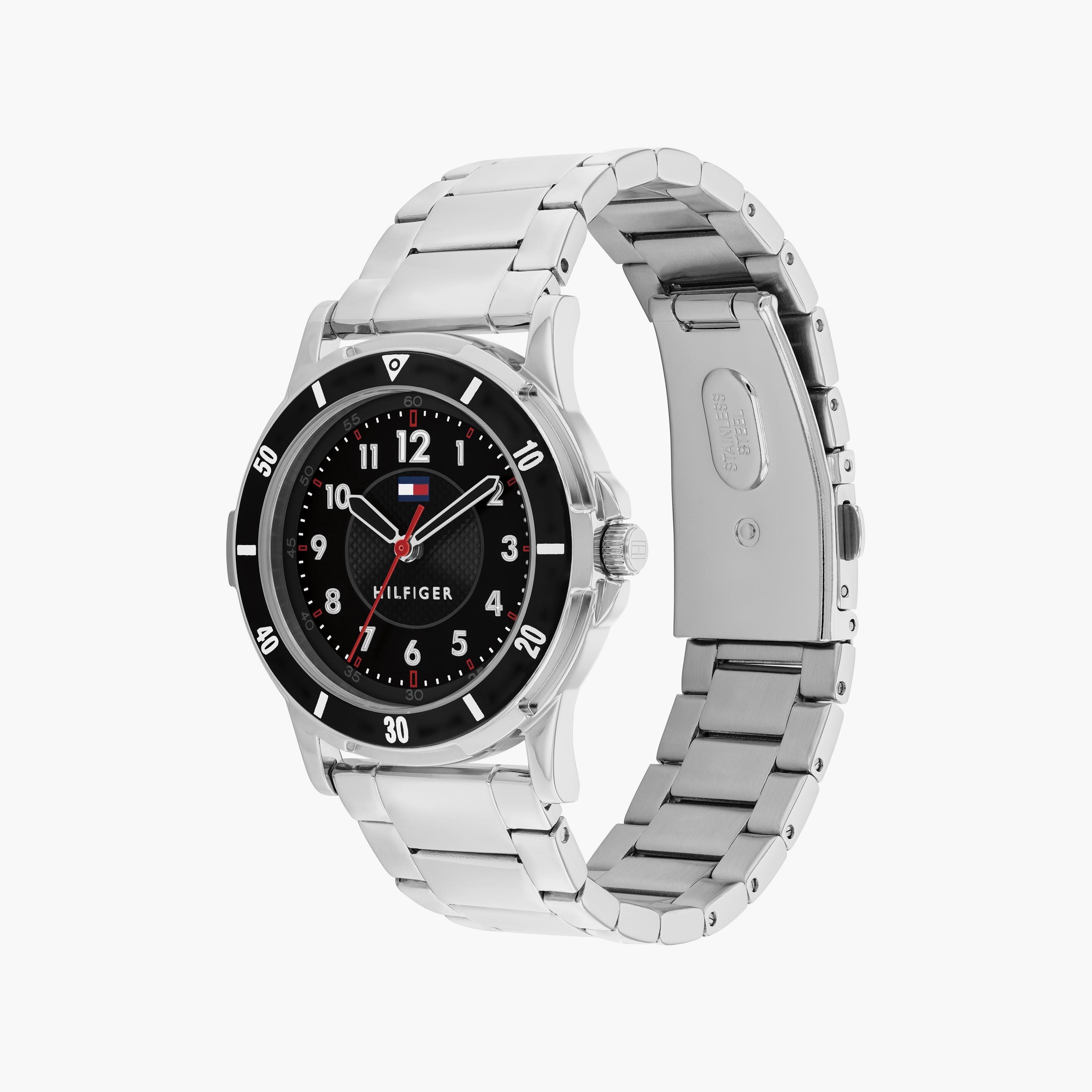 ساعة انالوج من تومي هيلفيغر للاطفال مع 34 مم بلون فضي من ستانلس ستيل | 1720042-girls-accessories-watches-image-2