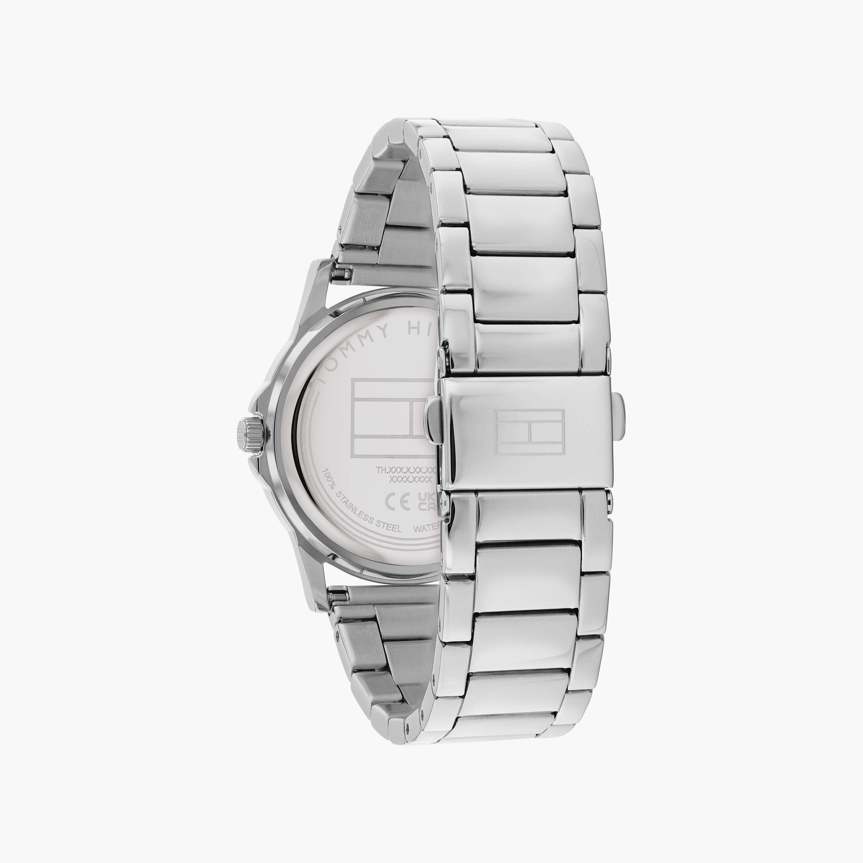 ساعة انالوج من تومي هيلفيغر للاطفال مع 34 مم بلون فضي من ستانلس ستيل | 1720042-girls-accessories-watches-image-3