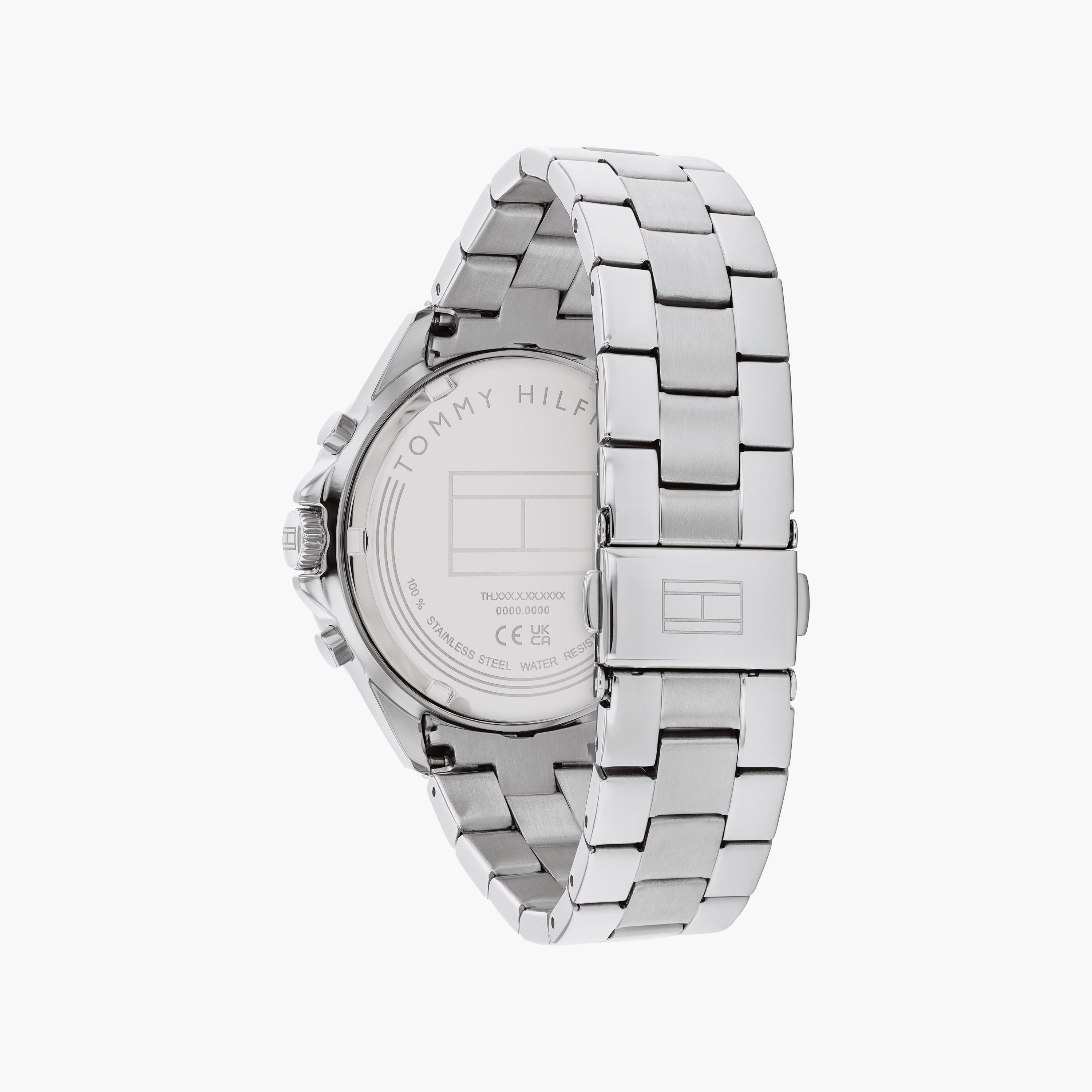 ساعة كرونوغراف فضية ذات ستانلس ستيل مع 40 مم من تومي هيلفيغر للنساء | 1782707-women-watchesandjewellery-watches-image-3