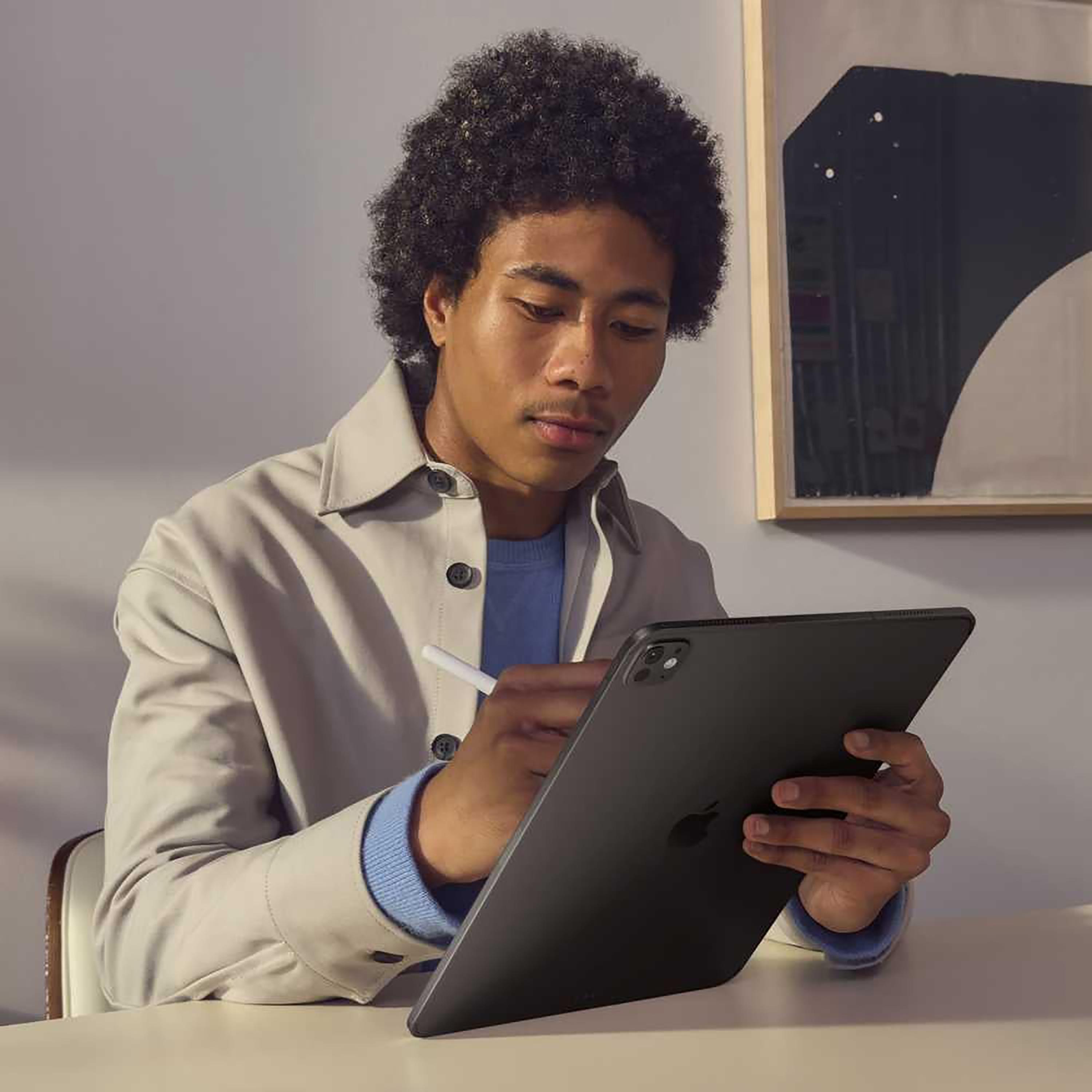 أبل آيباد برو مقاس 11 بوصة مع واي فاي سعة 256 جيجابايت مع زجاج ستاندرد-electronics-tablets-image-5