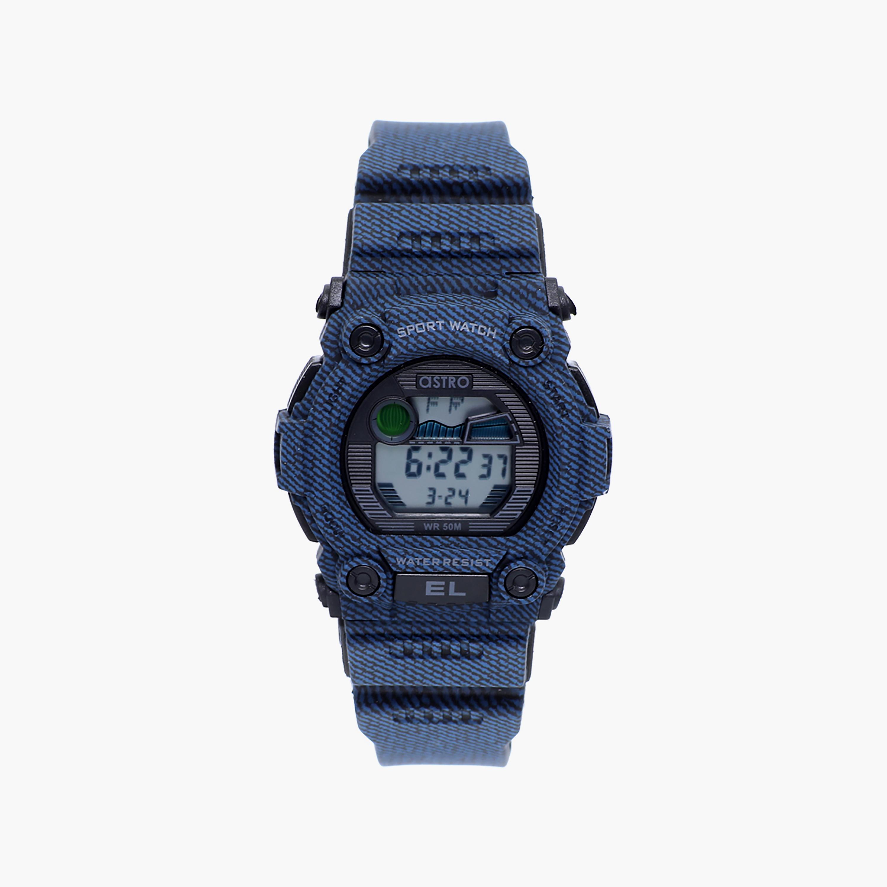 ساعة أسترو للرجال 41 ملم رقمية وبلاستيكية باللون الأزرق | A21901-PPNB-men-watchesandjewellery-watches-image-1