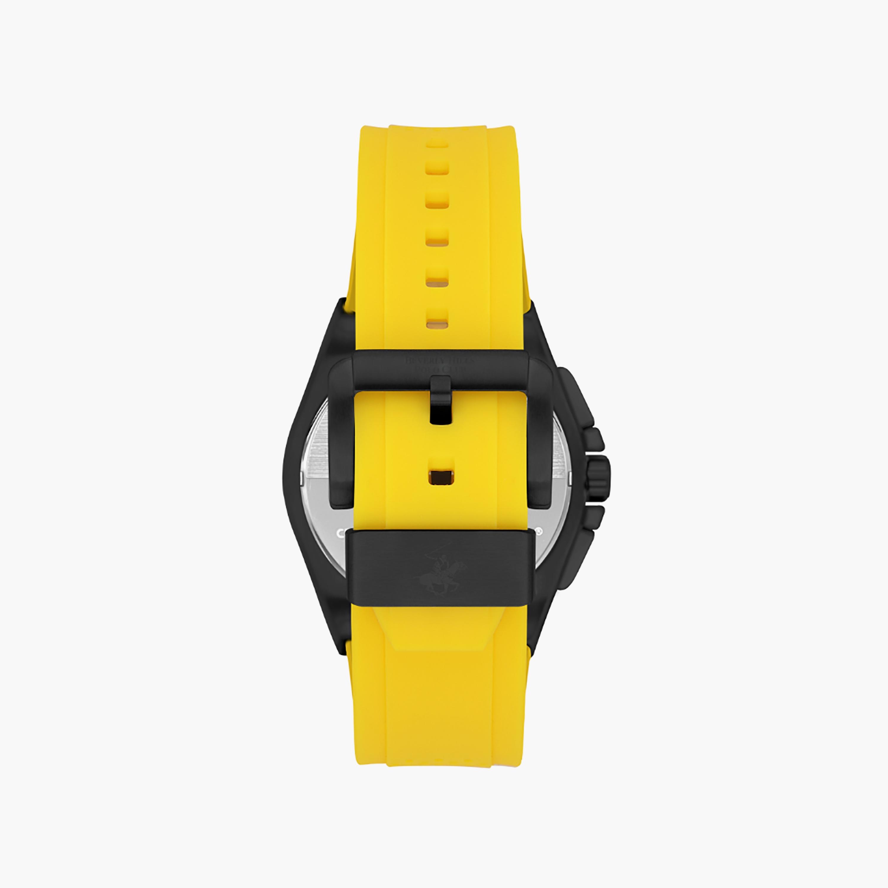 Beverly Hills Polo Club Men's 47 MM Yellow Chronograph Silicone Watch | BP3541X.654-men-watchesandjewellery-watches-image-3