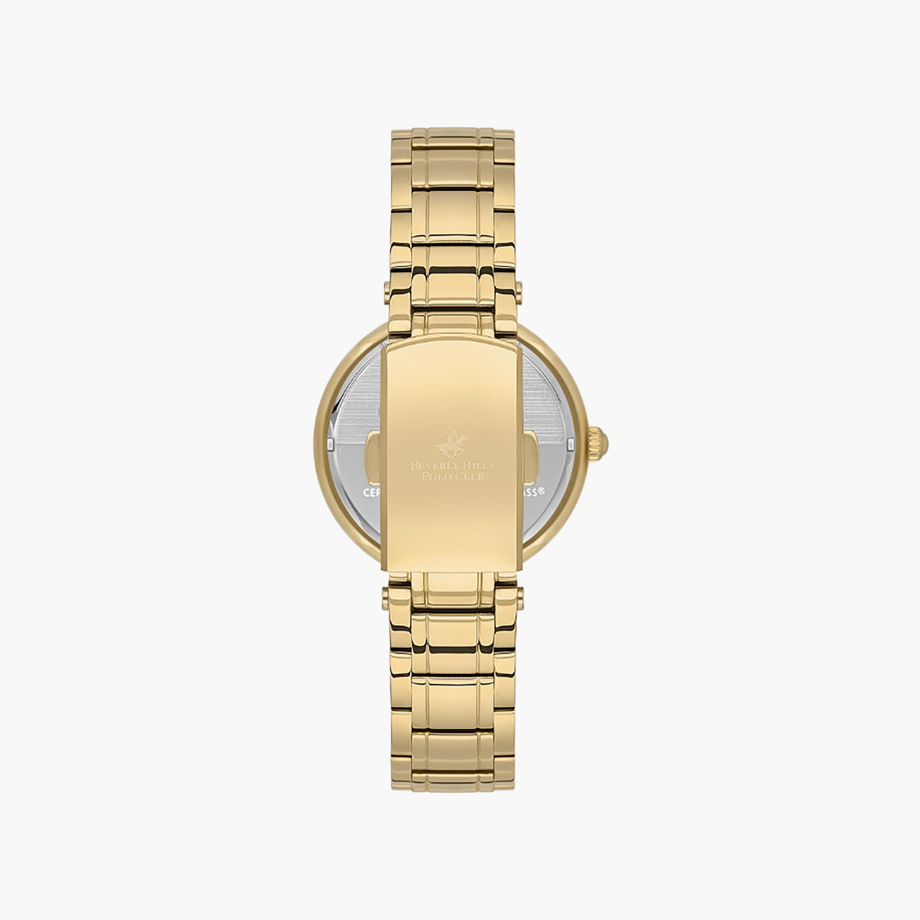 Beverly Hills Polo Club Women's 34 MM Gold Analog Stainless Steel Watch | BP3585X.120-women-watchesandjewellery-watches-image-3
