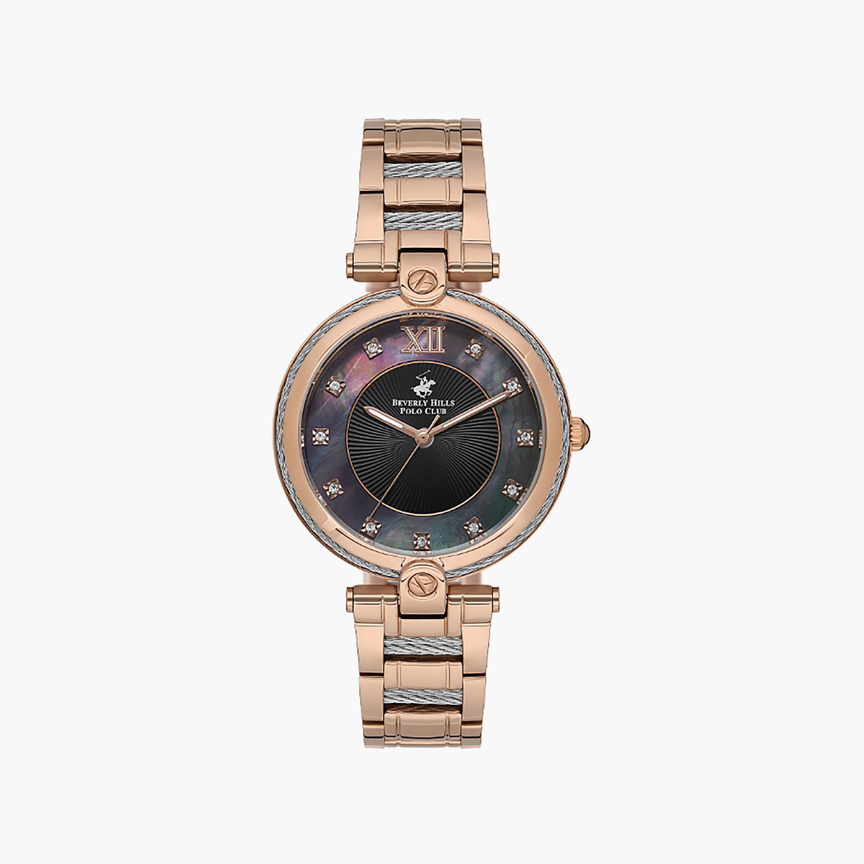 Beverly Hills Polo Club Women's 34 MM Rose Gold Analog Stainless Steel Watch | BP3585X.420-women-watchesandjewellery-watches-image-1