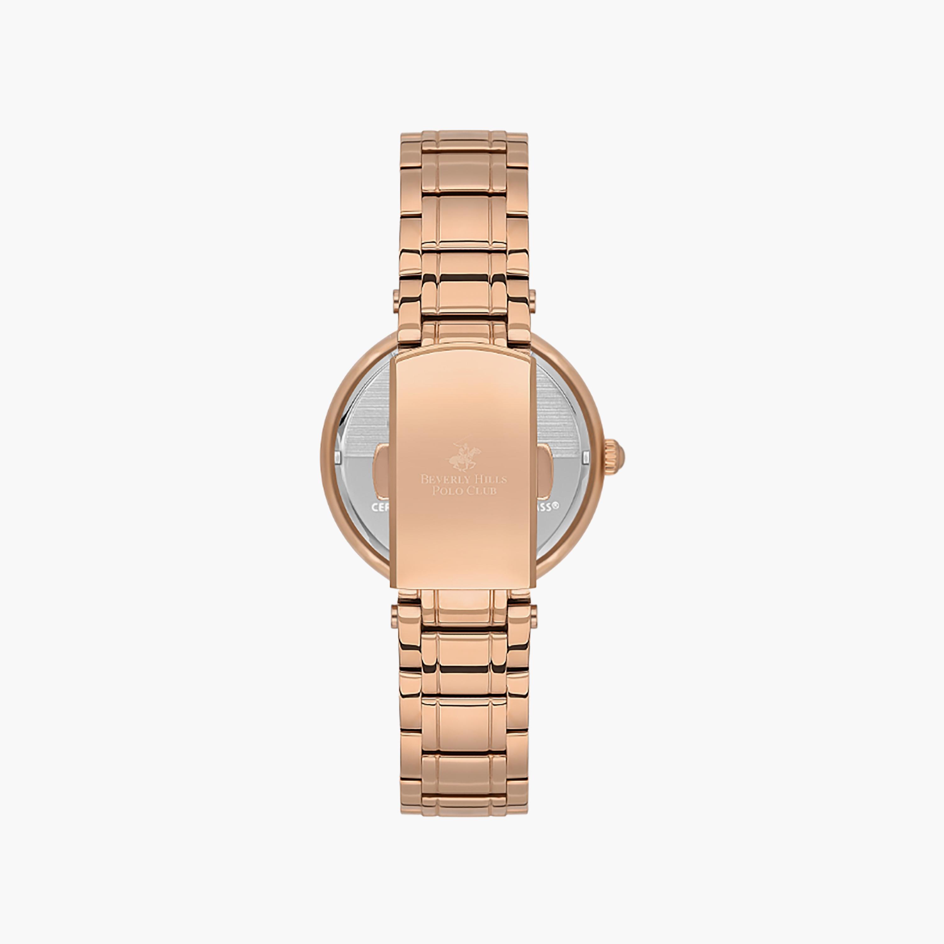 Beverly Hills Polo Club Women's 34 MM Rose Gold Analog Stainless Steel Watch | BP3585X.420-women-watchesandjewellery-watches-image-3