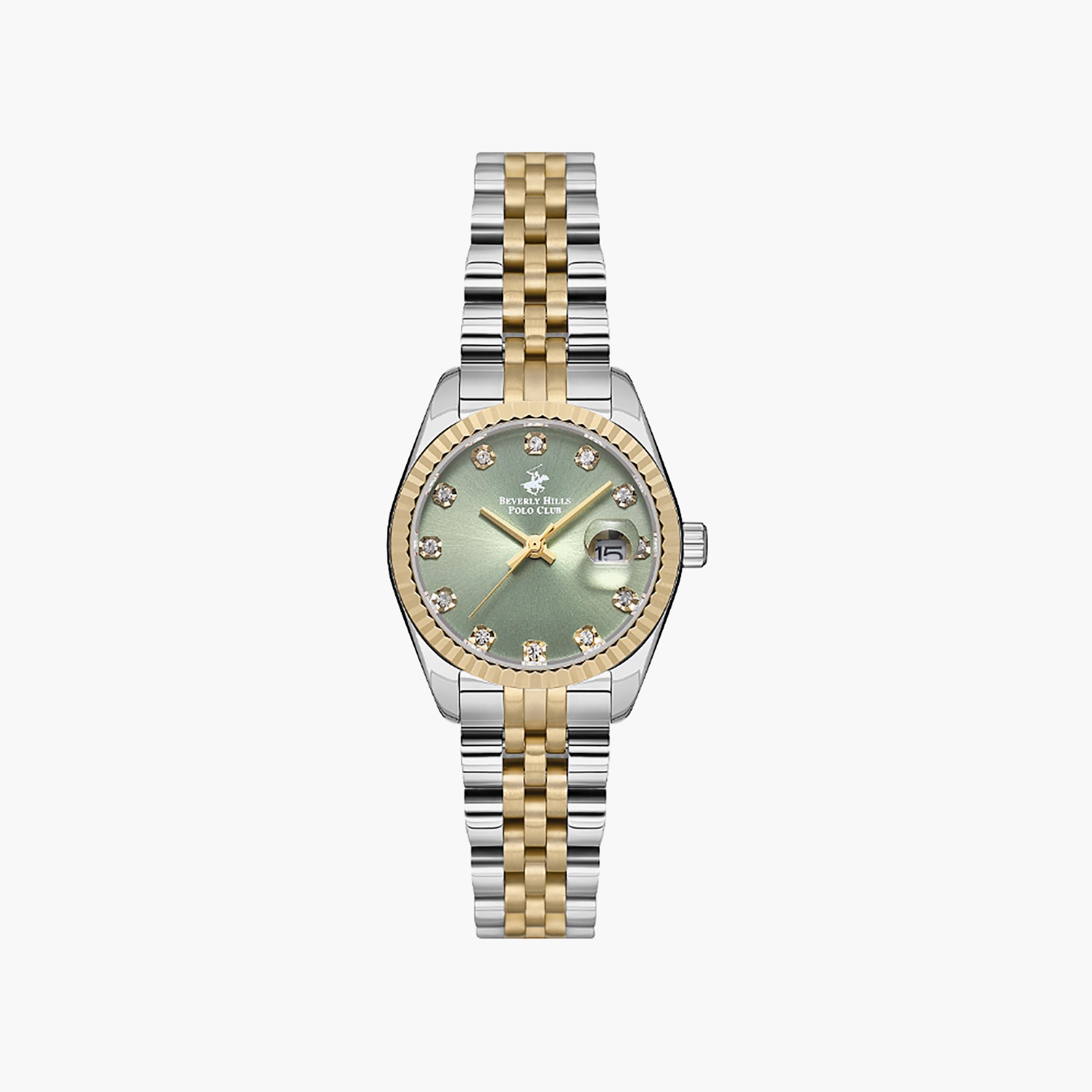 Beverly Hills Polo Club Women's 28 MM Silver & Gold Analog Stainless Steel Watch | BP3595X.270-women-watchesandjewellery-watches-image-1