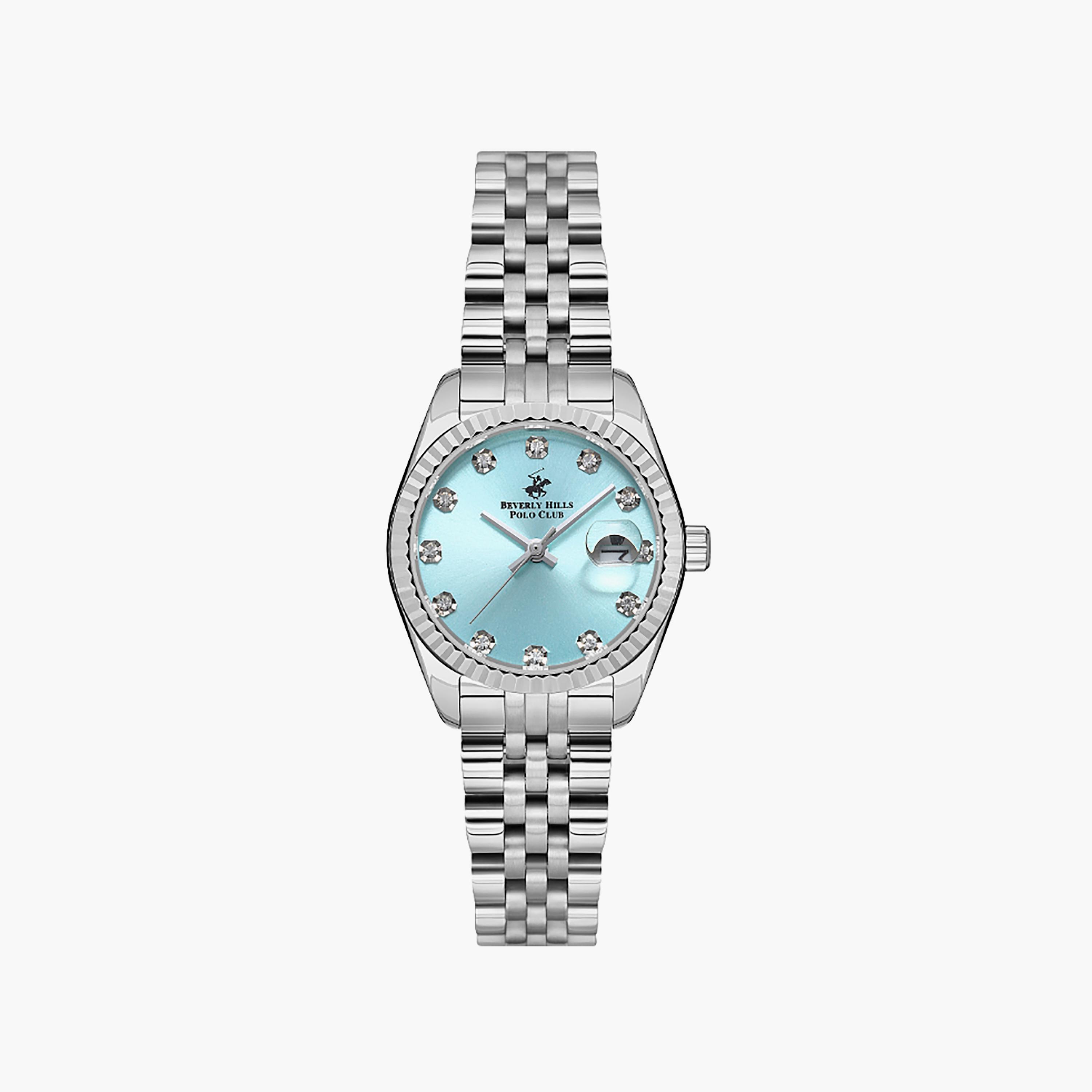 Beverly Hills Polo Club Women's 28 MM Silver Analog Stainless Steel Watch | BP3595X.300-women-watchesandjewellery-watches-image-1