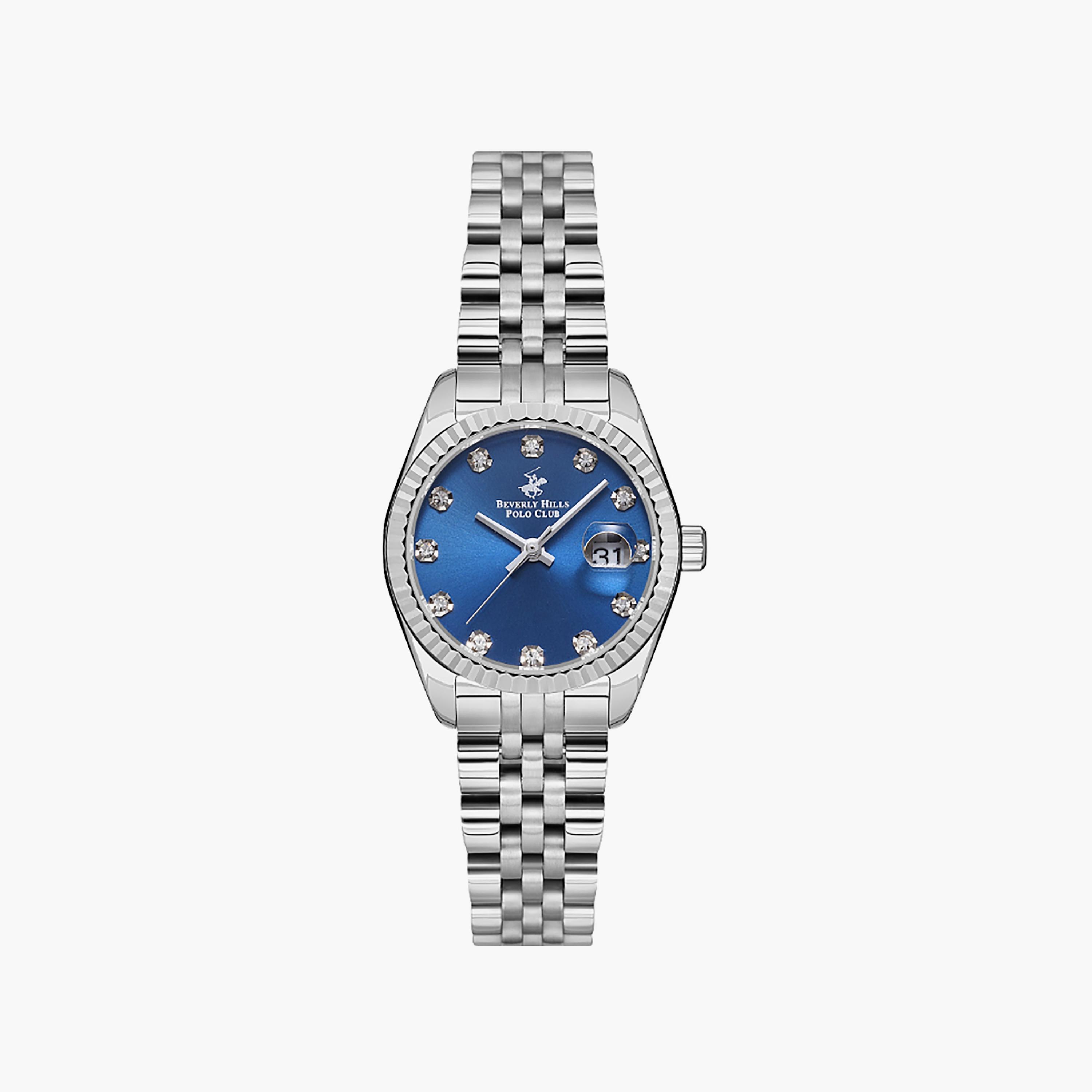 Beverly Hills Polo Club Women's 28 MM Silver Analog Stainless Steel Watch | BP3595X.390-women-watchesandjewellery-watches-image-1