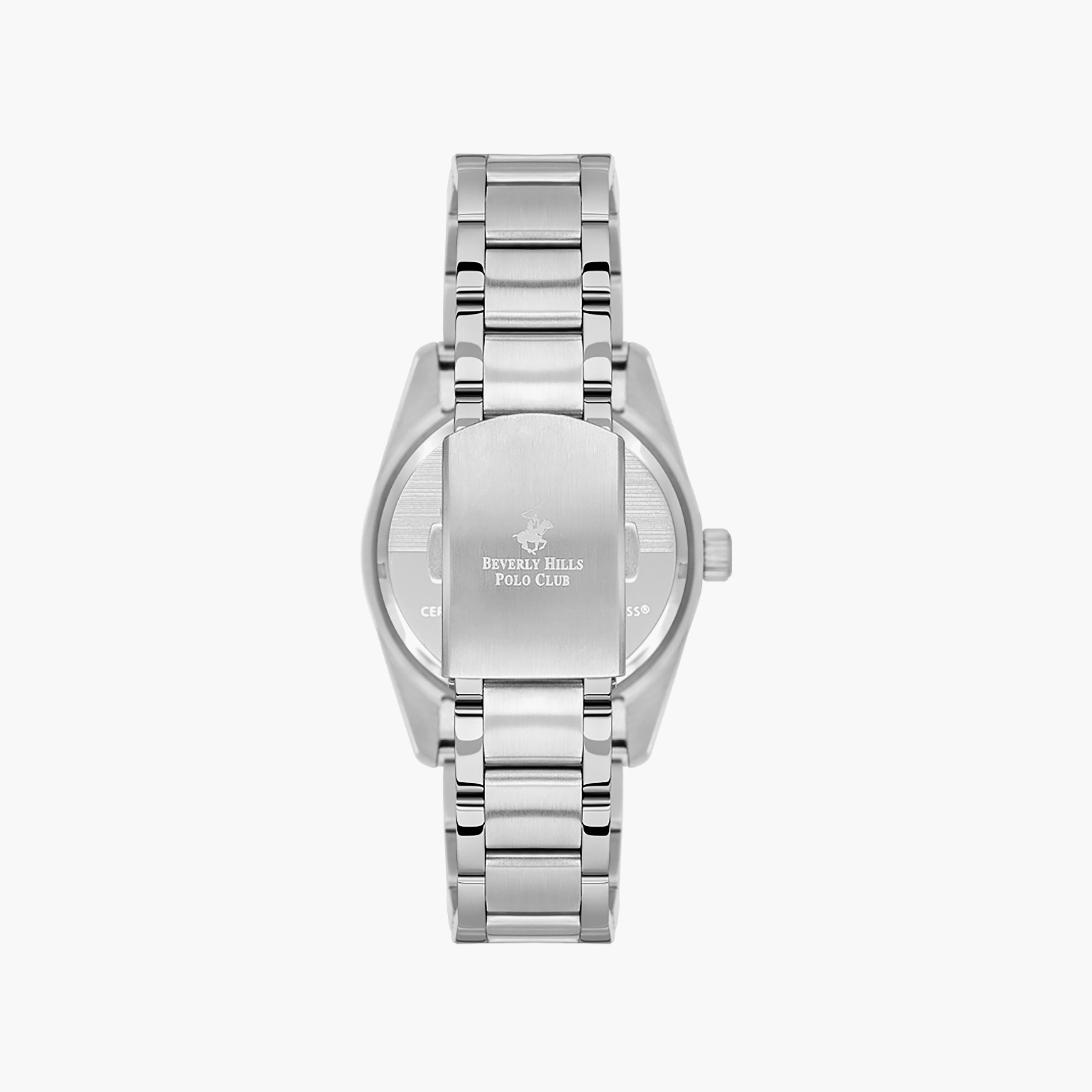 Beverly Hills Polo Club Men's 41 MM Silver Analog Stainless Steel Watch | BP3598X.300-men-watchesandjewellery-watches-image-3