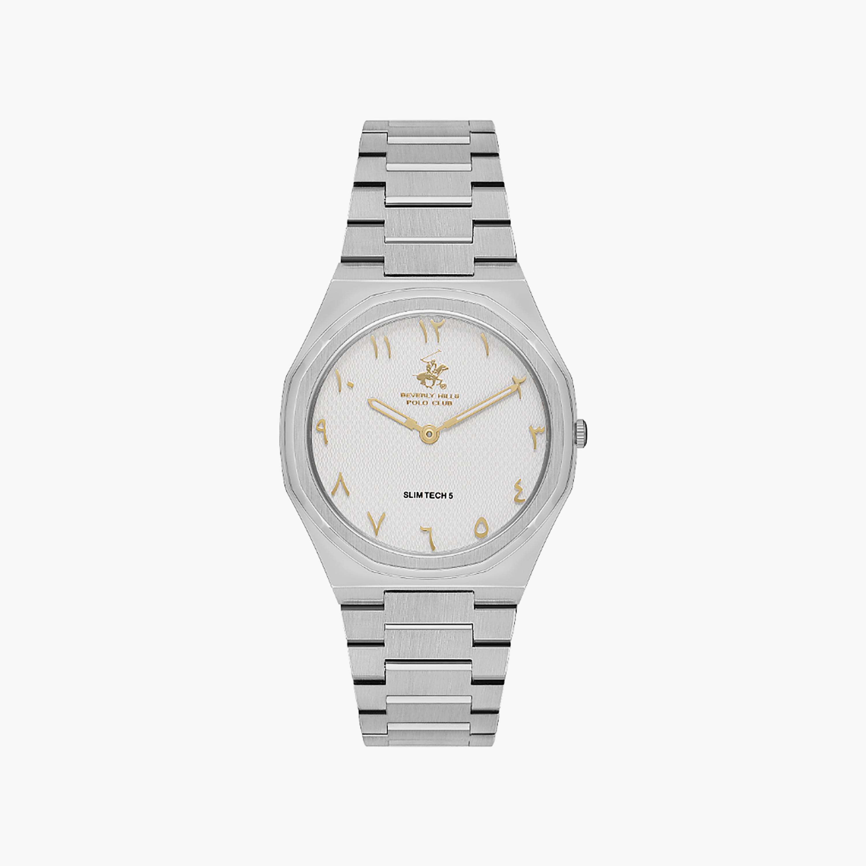 Beverly Hills Polo Club Women's 34 MM Silver Analog Stainless Steel Watch | BP3606X.330-women-watchesandjewellery-watches-image-1