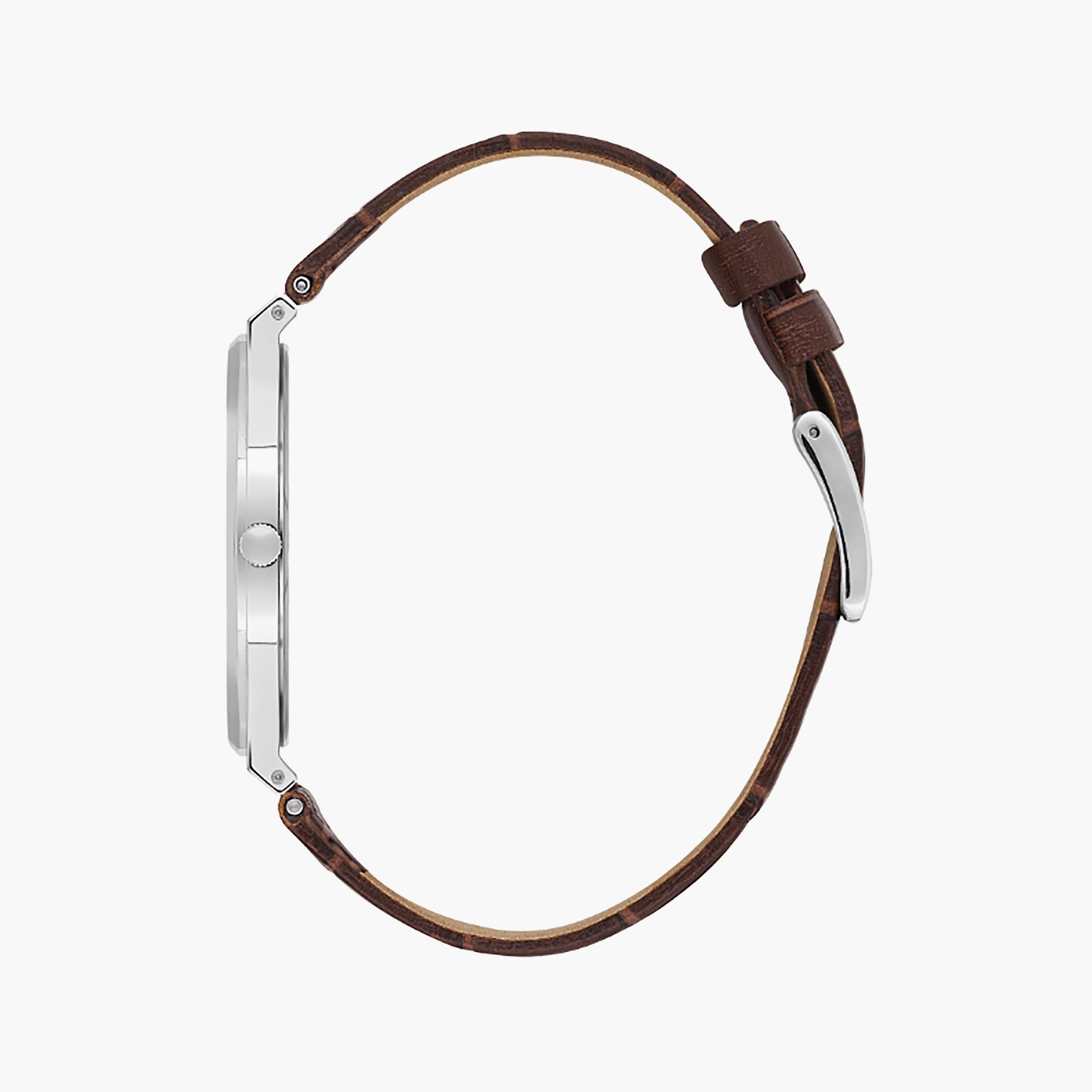 ساعة أنالوج 42 ملم من بيفرلي هيلز بولو كلوب بجلدي بني داكن للرجال | BP3607X.302-men-watchesandjewellery-watches-image-2