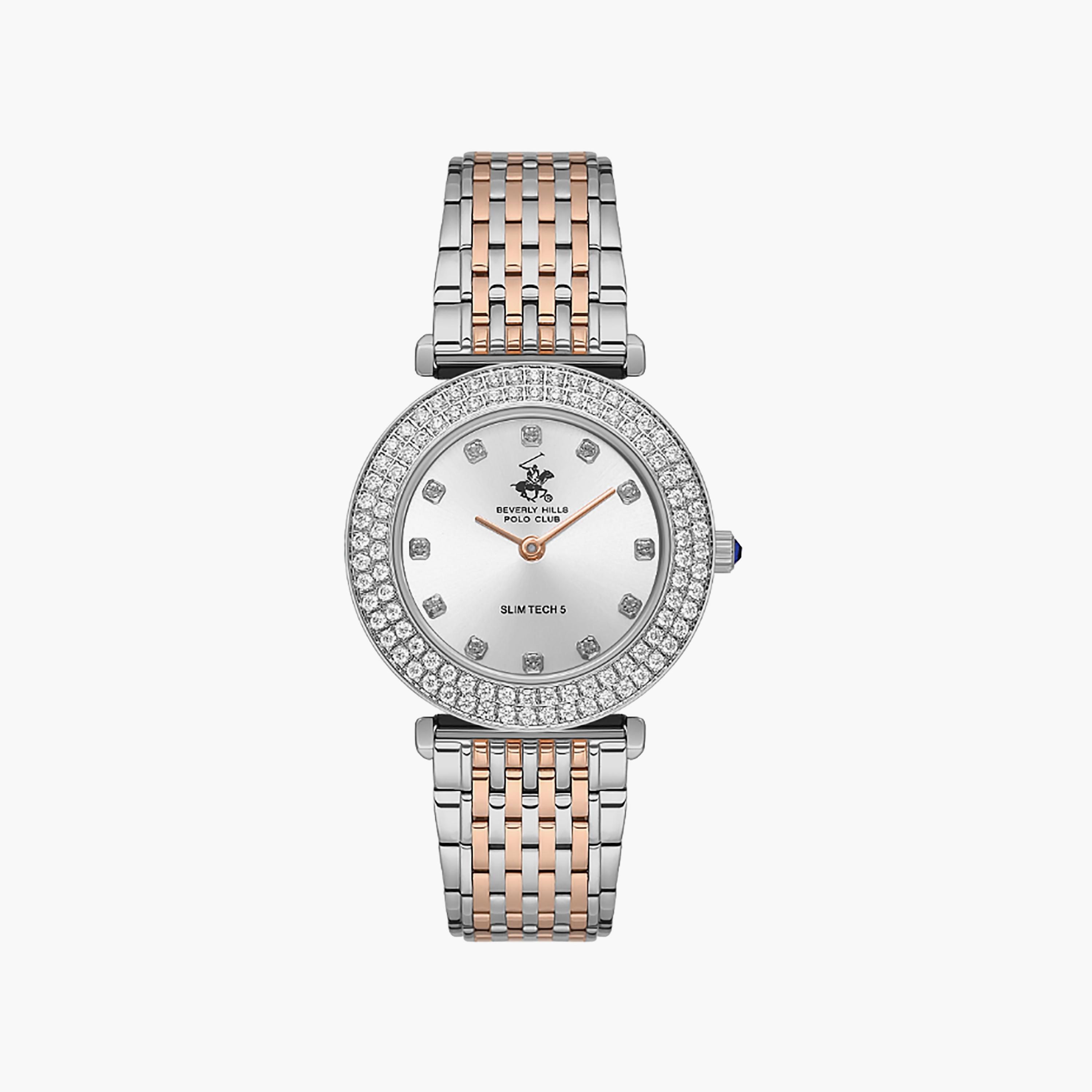 Beverly Hills Polo Club Women's 30 MM Silver & Gold Analog Stainless Steel Watch | BP3610C.530-women-watchesandjewellery-watches-image-1