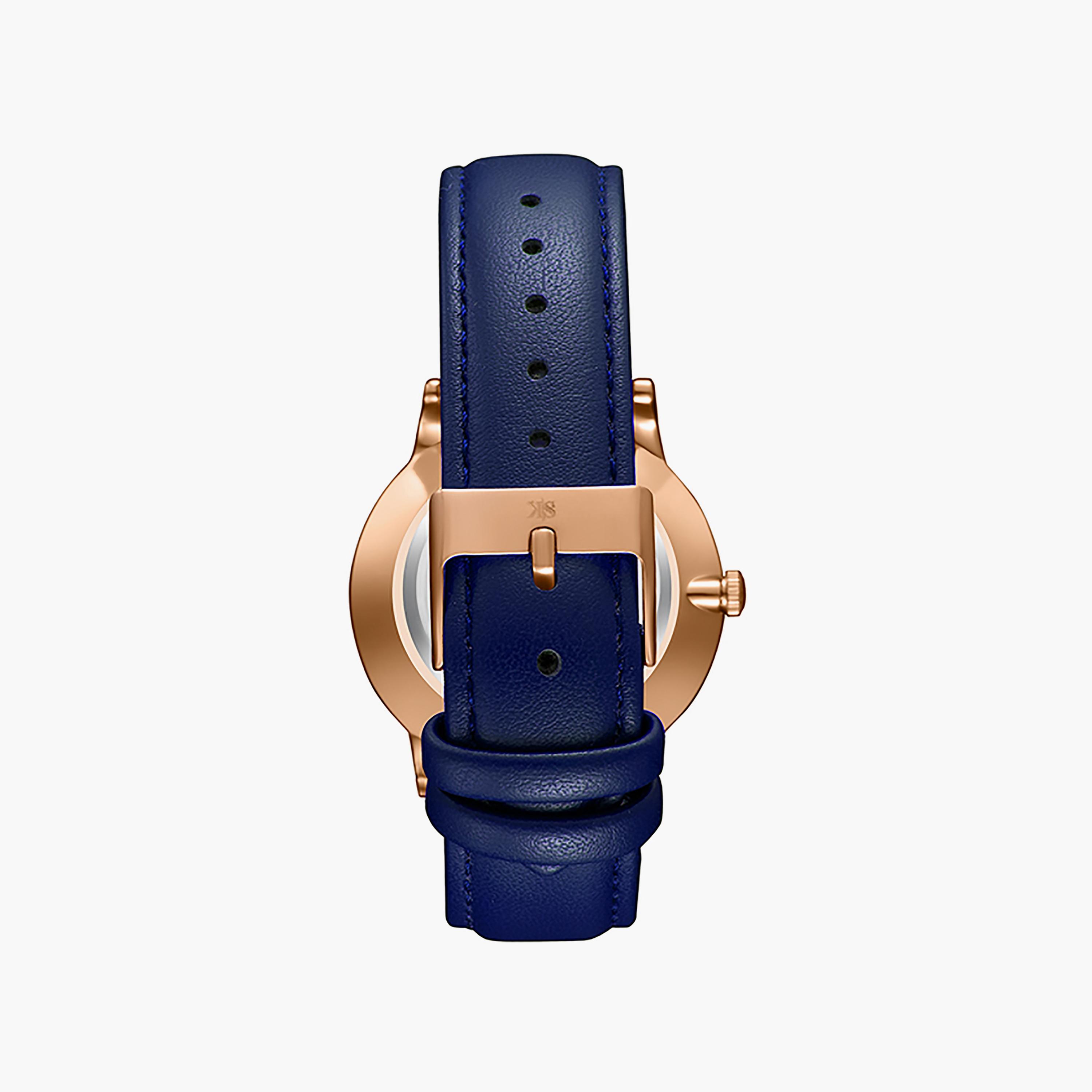 ساعة كينيث سكوت 40 ملم للرجال ذات انالوج من السيليكون باللون الازرق | K23040-RLNN-men-watchesandjewellery-watches-image-3