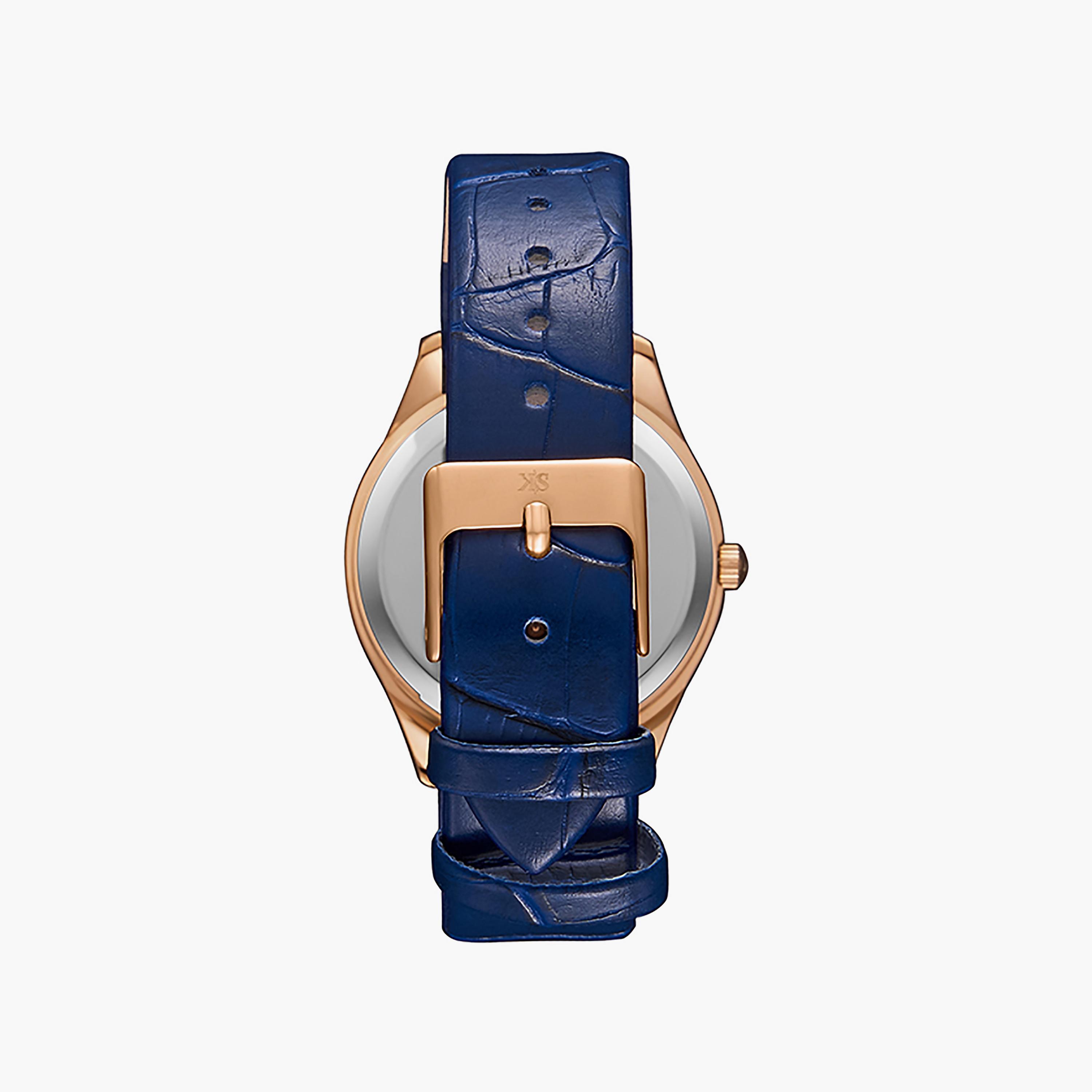 ساعة كينيث سكوت 36 ملم للنساء ذات انالوج من السيليكون باللون الكحلي | K23534-RLNN-women-watchesandjewellery-watches-image-3