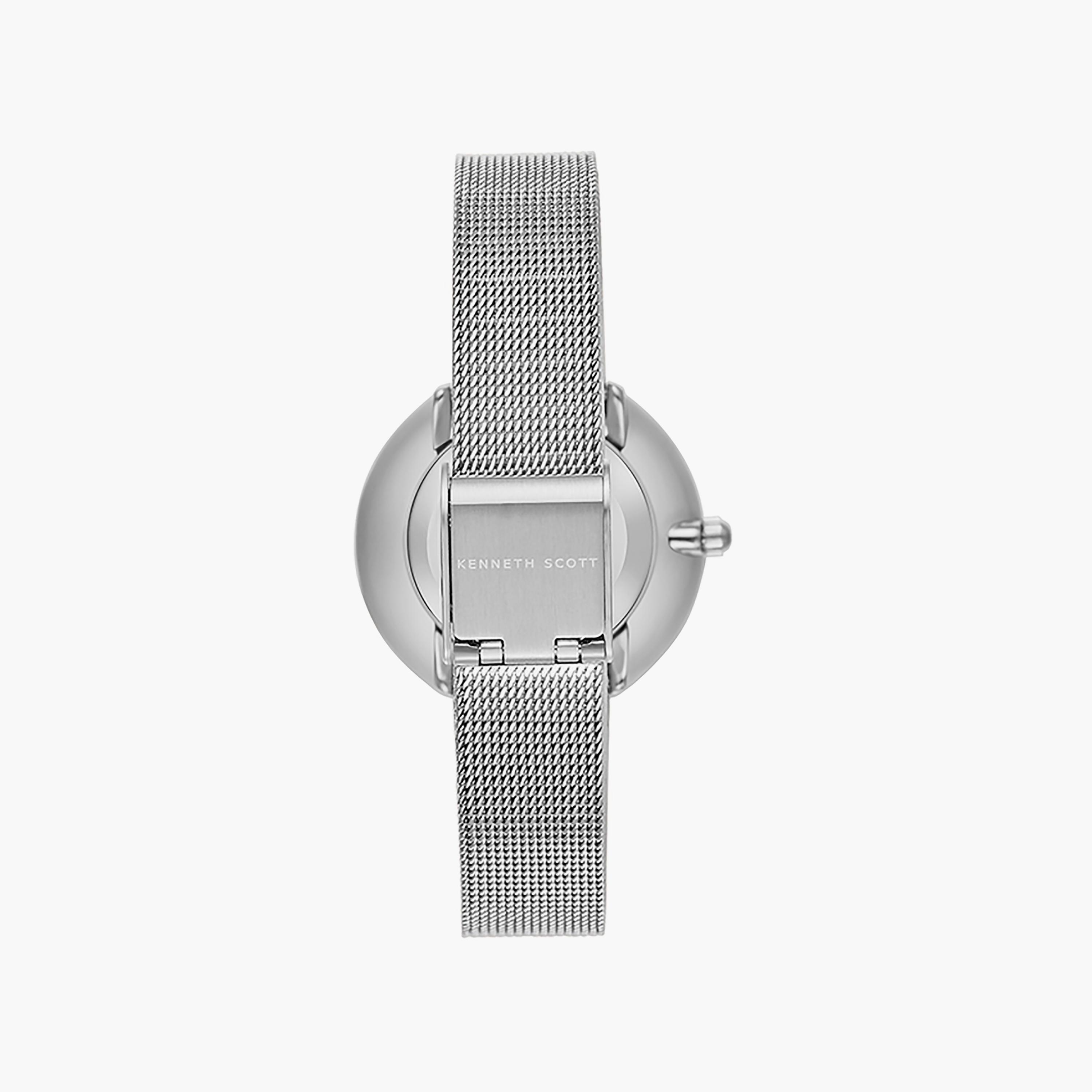 Kenneth Scott Women's 32 MM Silver Analog Stainless Steel Watch | K23535-SMSG-women-watchesandjewellery-watches-image-3