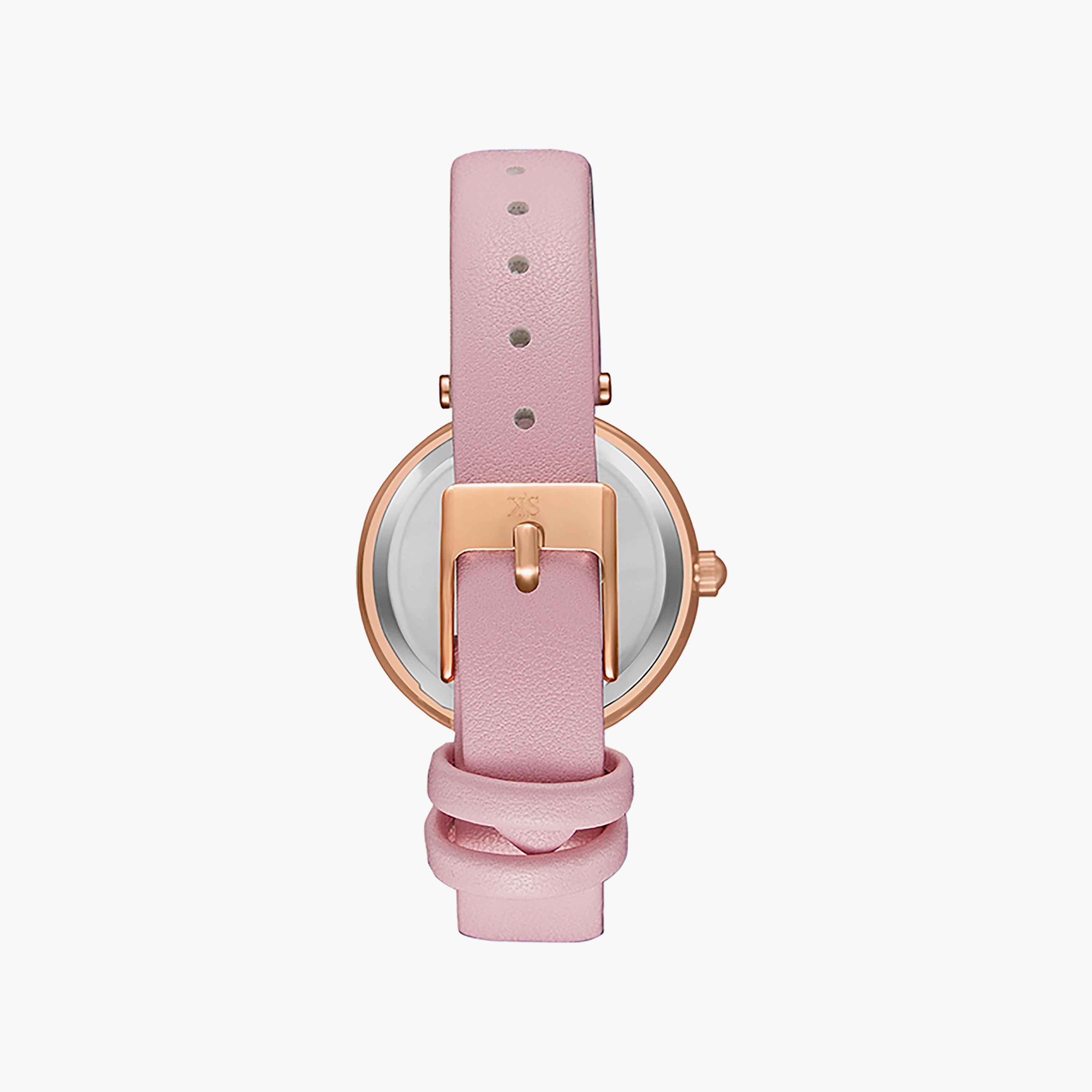 Kenneth Scott Women's 32 MM Pink Analog Silicone Watch | K23539-RLPW-women-watchesandjewellery-watches-image-3