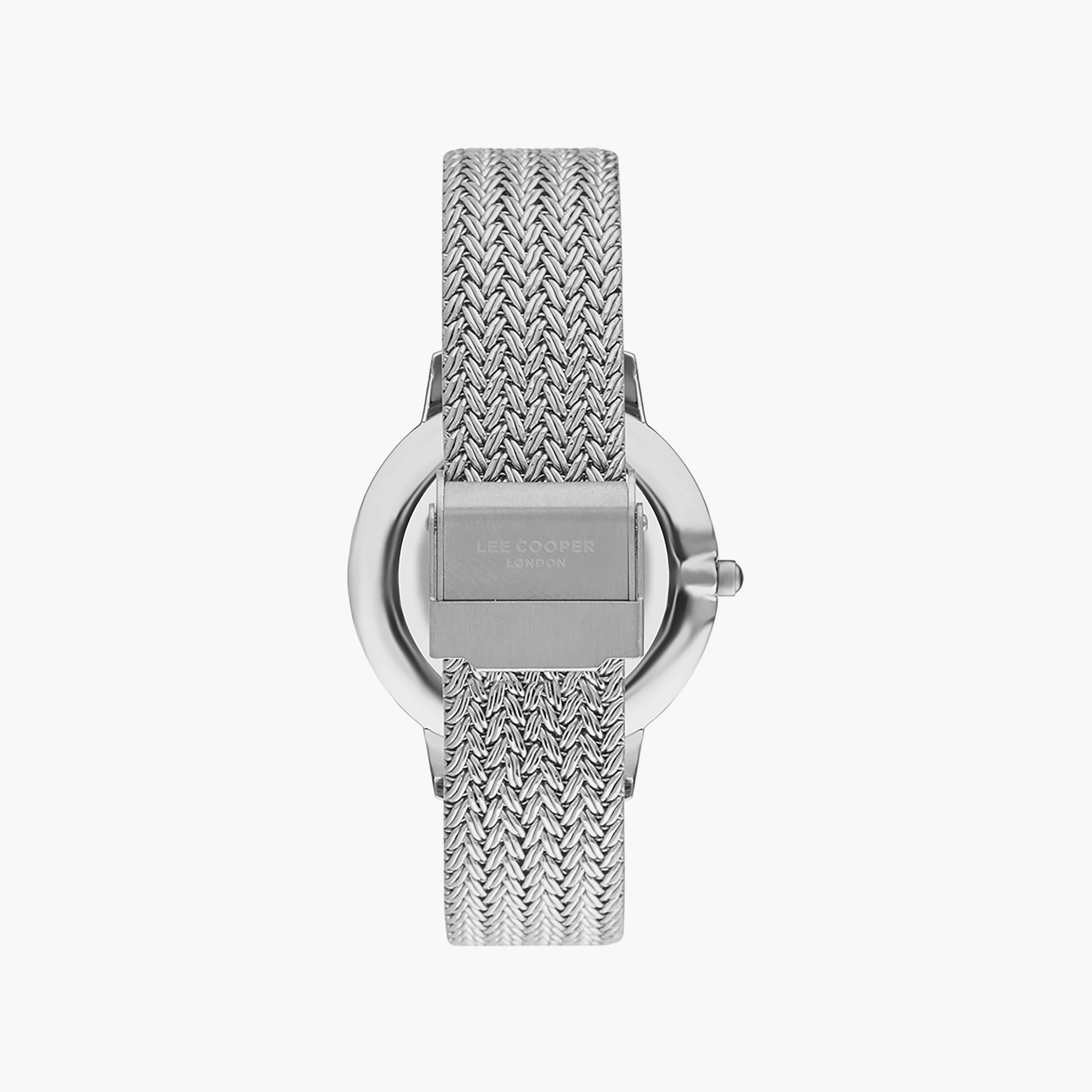 Lee Cooper Women's 36 MM Silver Analog Mesh Watch | LC07401.320-women-watchesandjewellery-watches-image-3
