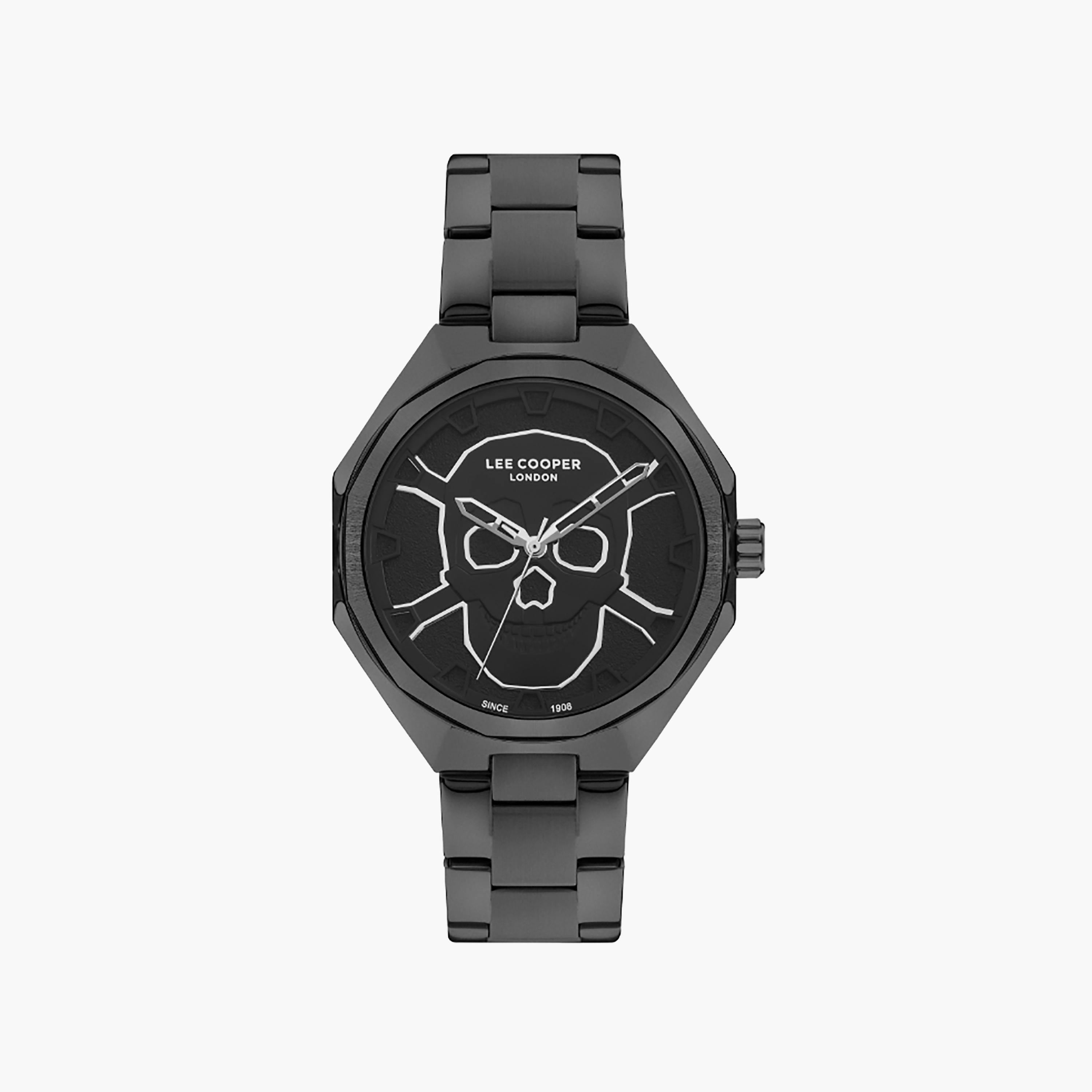 ساعة لي كوبر للرجال 45 ملم ذو غون ميتال انالوج مع ستانلس ستيل | LC07640.060-men-watchesandjewellery-watches-image-1