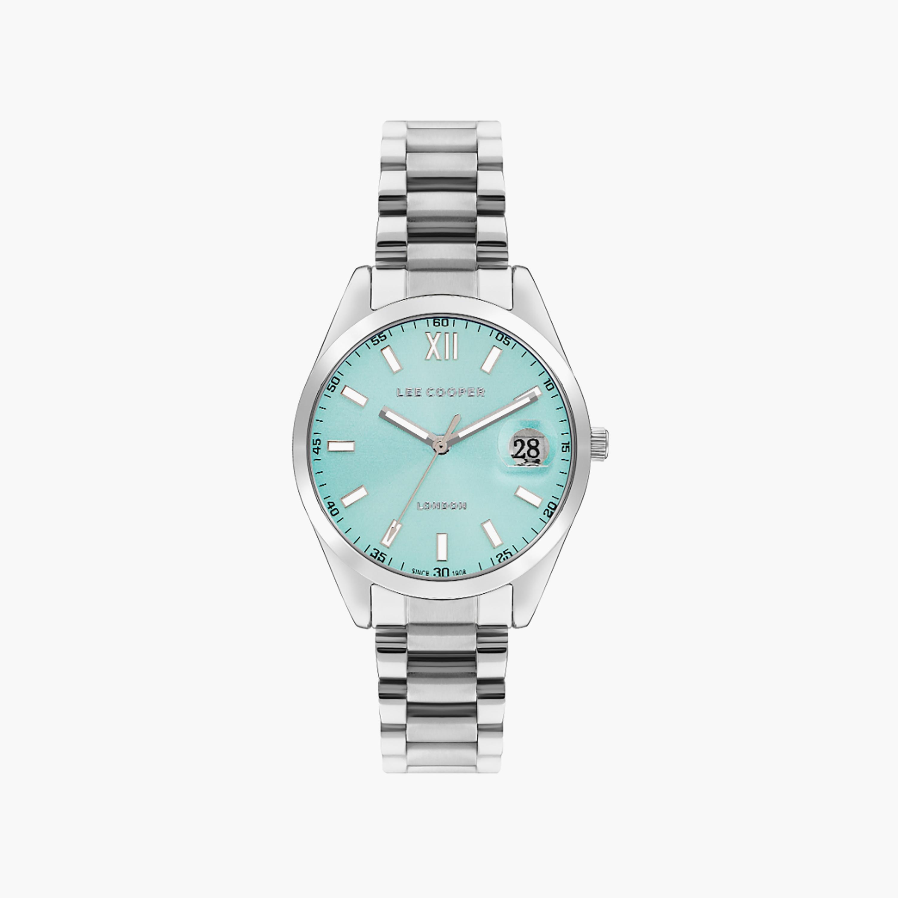 ساعة أنالوج فضية ذات ستانلس ستيل مع 34 ملم من لي كوبر للنساء | LC07827.370-women-watchesandjewellery-watches-image-1