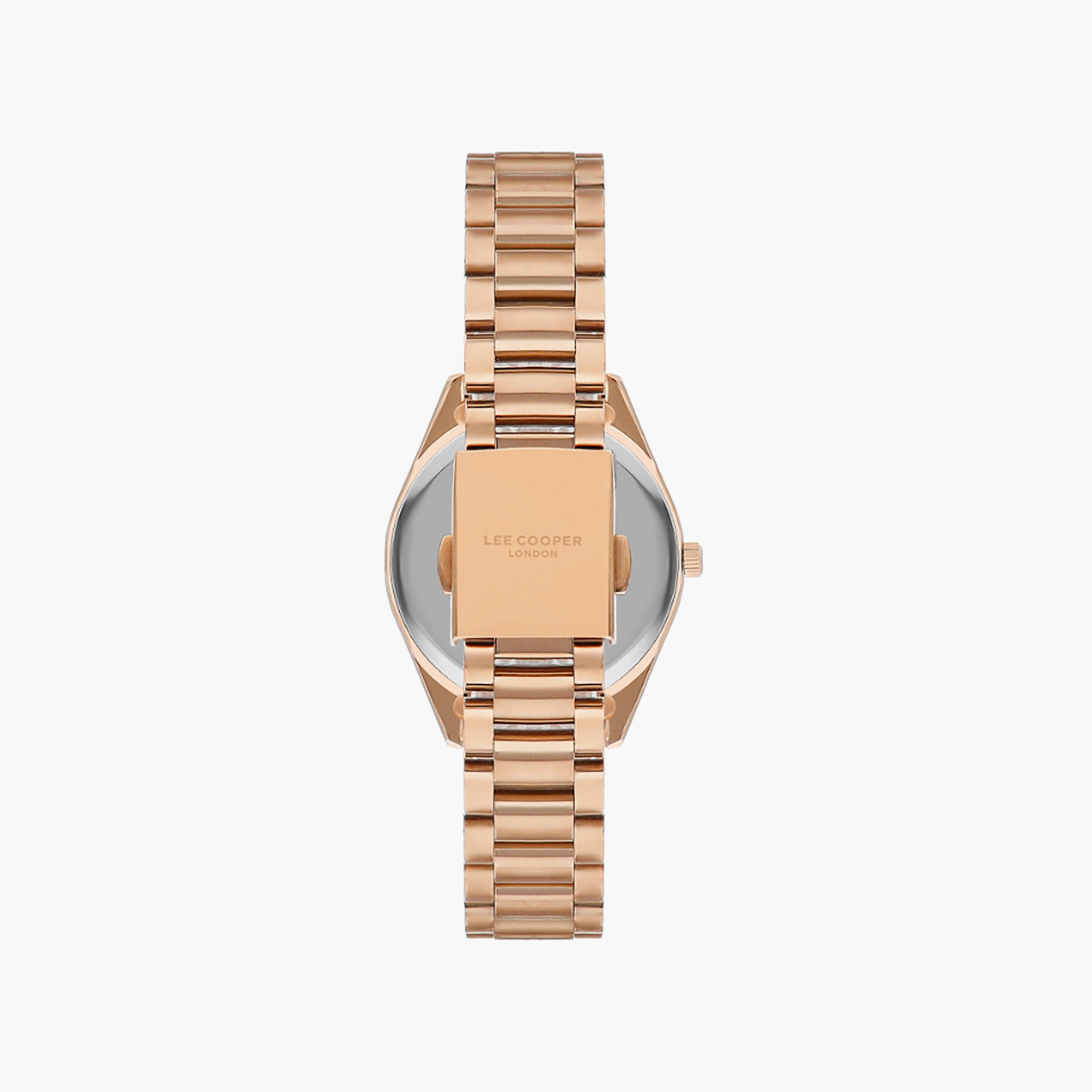 ساعة أنالوج ذھبية وردية ذات ستانلس ستيل مع 34 ملم من لي كوبر للنساء | LC07827.410-women-watchesandjewellery-watches-image-3