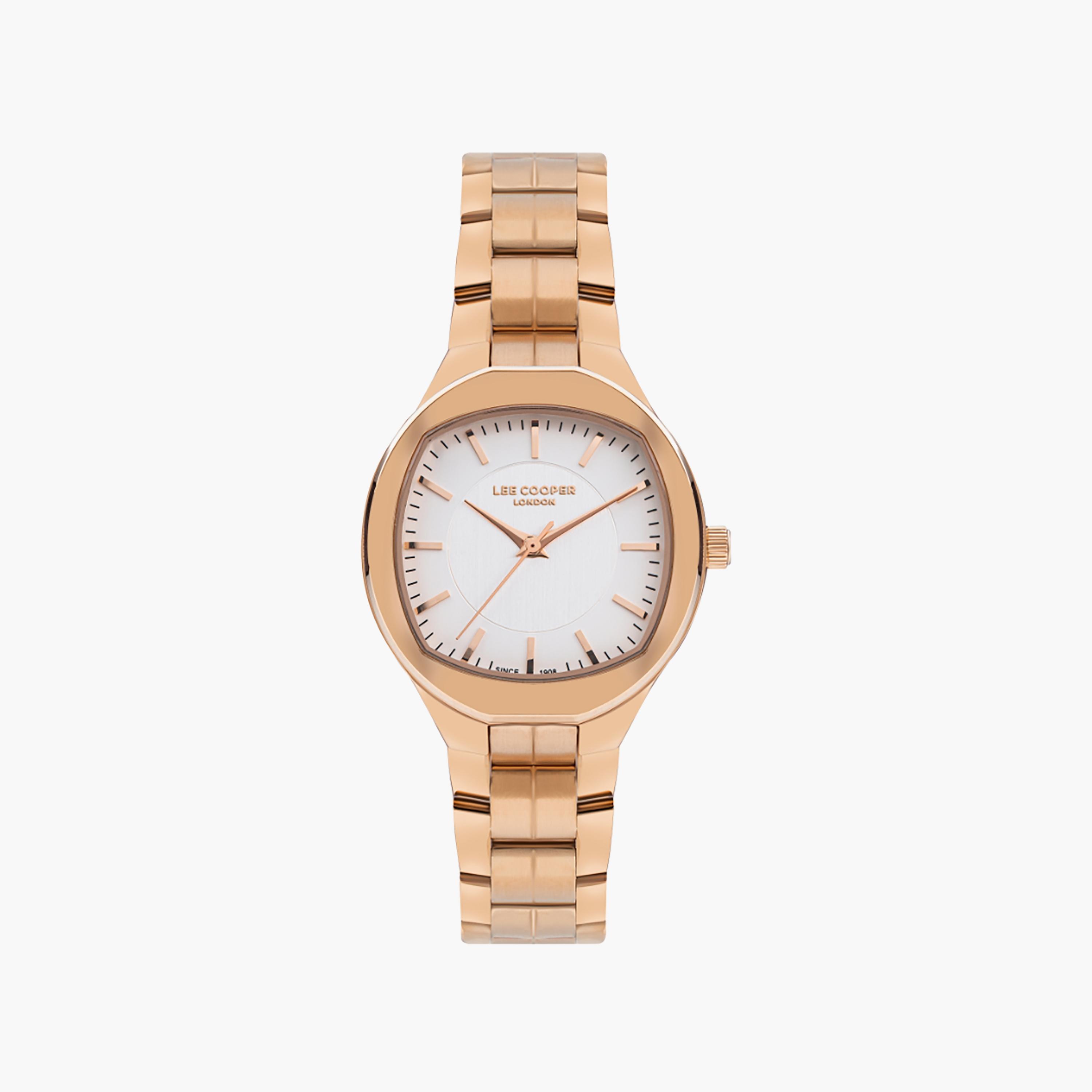 Lee Cooper Women's 33 MM Rose Gold Analog Stainless Steel Watch | LC07850.430-women-watchesandjewellery-watches-image-1