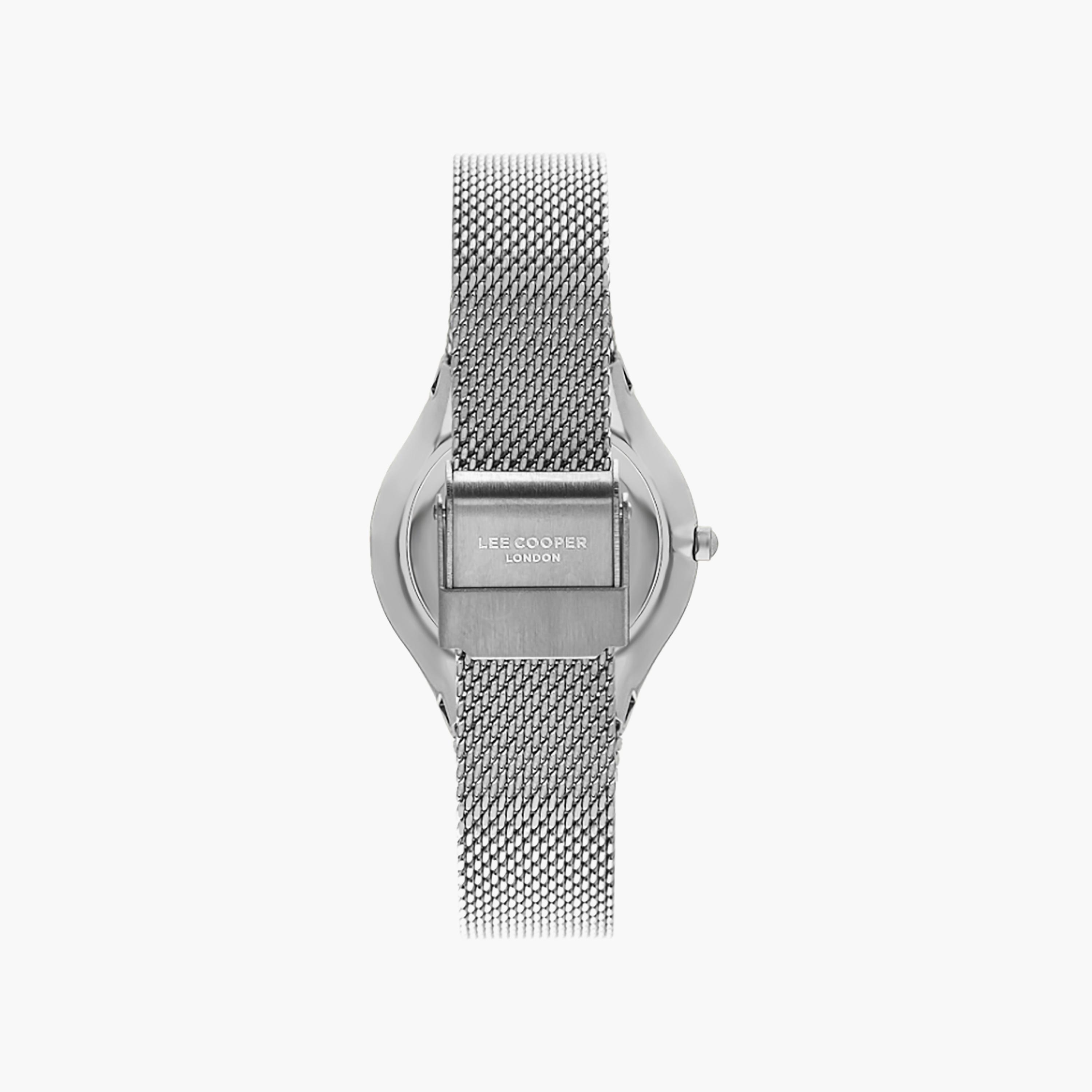 ساعة لي كوبر للنساء 32 ملم بلون فضية ذات انالوج شبكية | LC07862.390-women-watchesandjewellery-watches-image-3