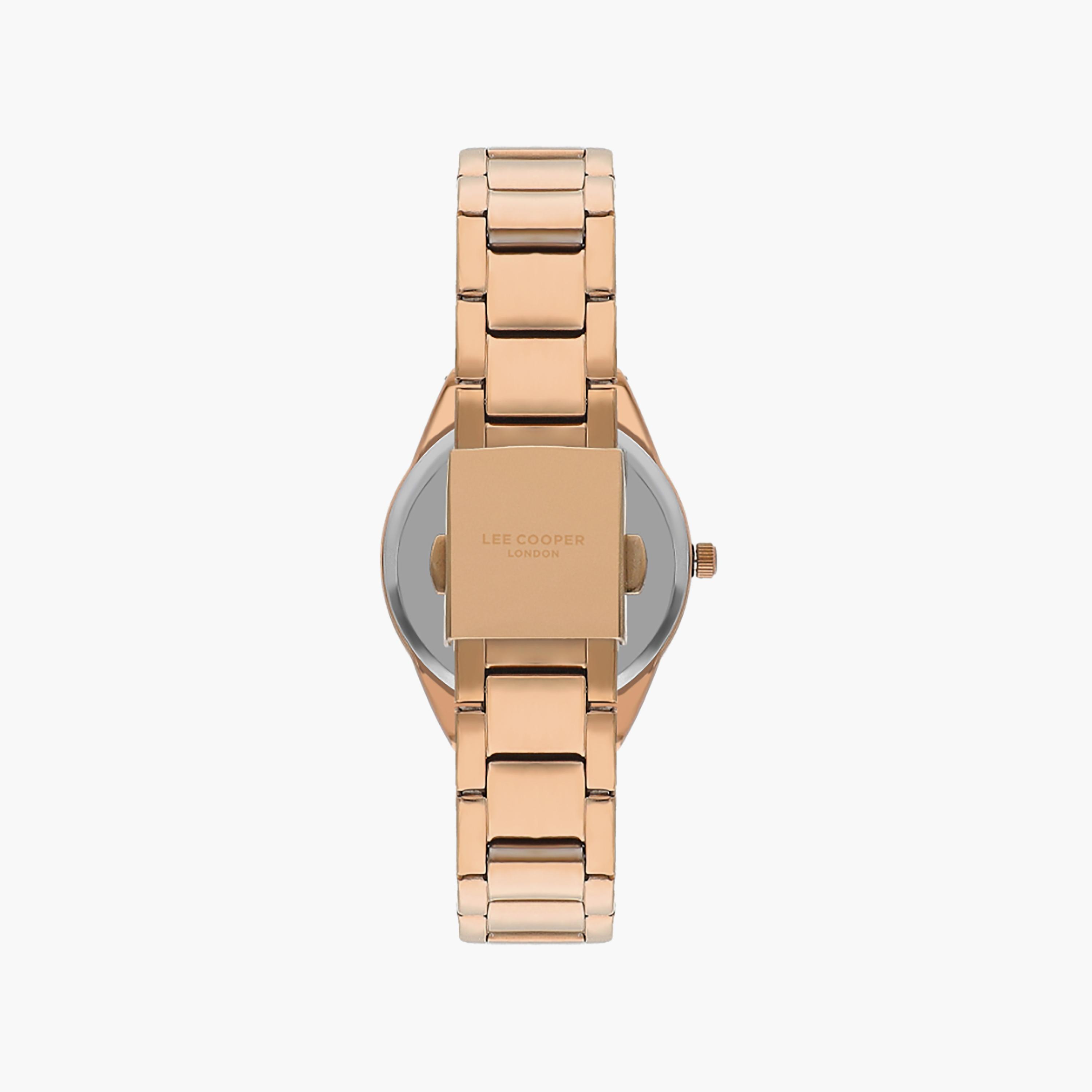 ساعة أنالوج ذھبية وردية ذات ستانلس ستيل مع 36 ملم من لي كوبر للنساء | LC07863.430-women-watchesandjewellery-watches-image-3